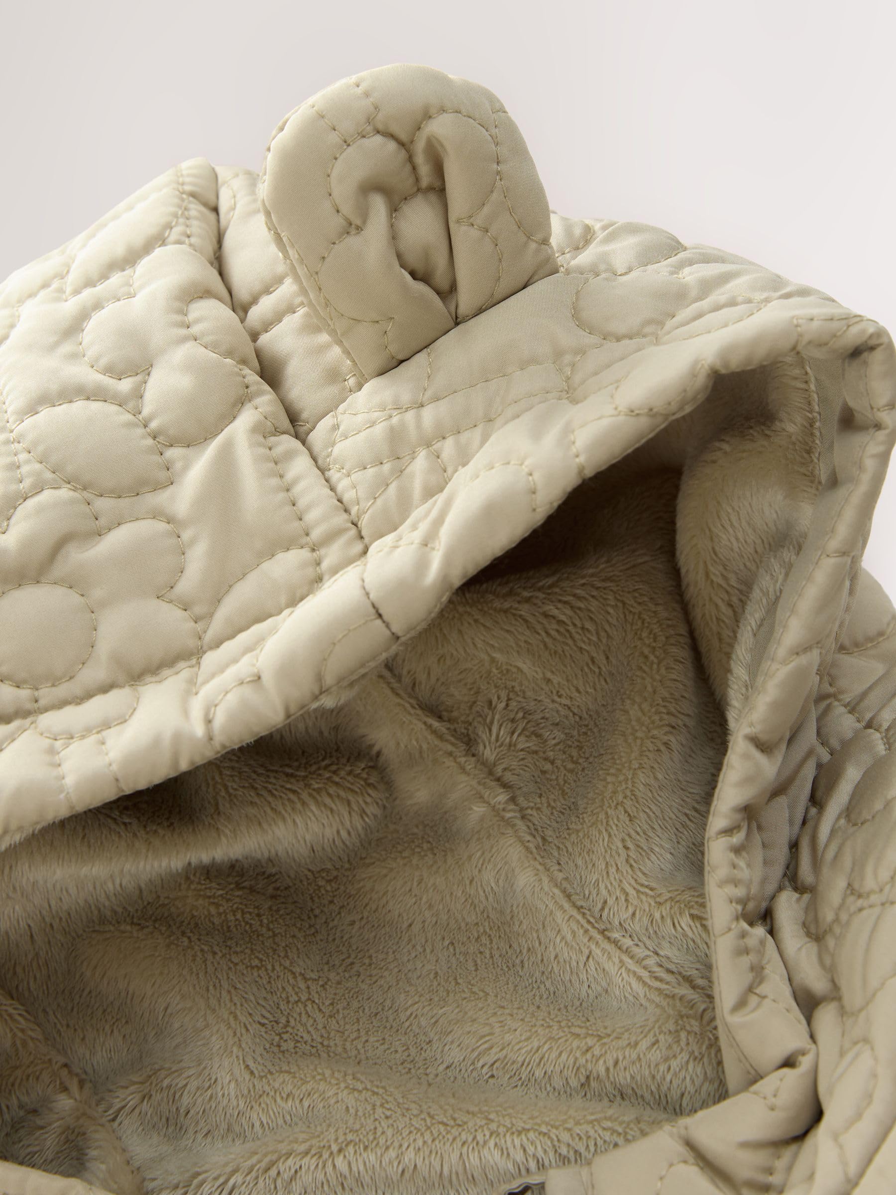 NEXT Ragazza Cappotto impermeabile trapuntato con fondo svasato | Bambino, Standard, Zipper, Lavabile in lavatrice