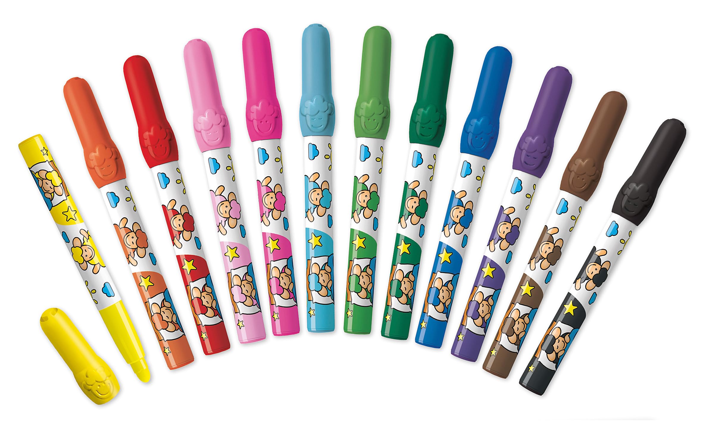 FEUTRES POINTE LARGE Turbo Maxi x108 - schoolpack - GIOTTO