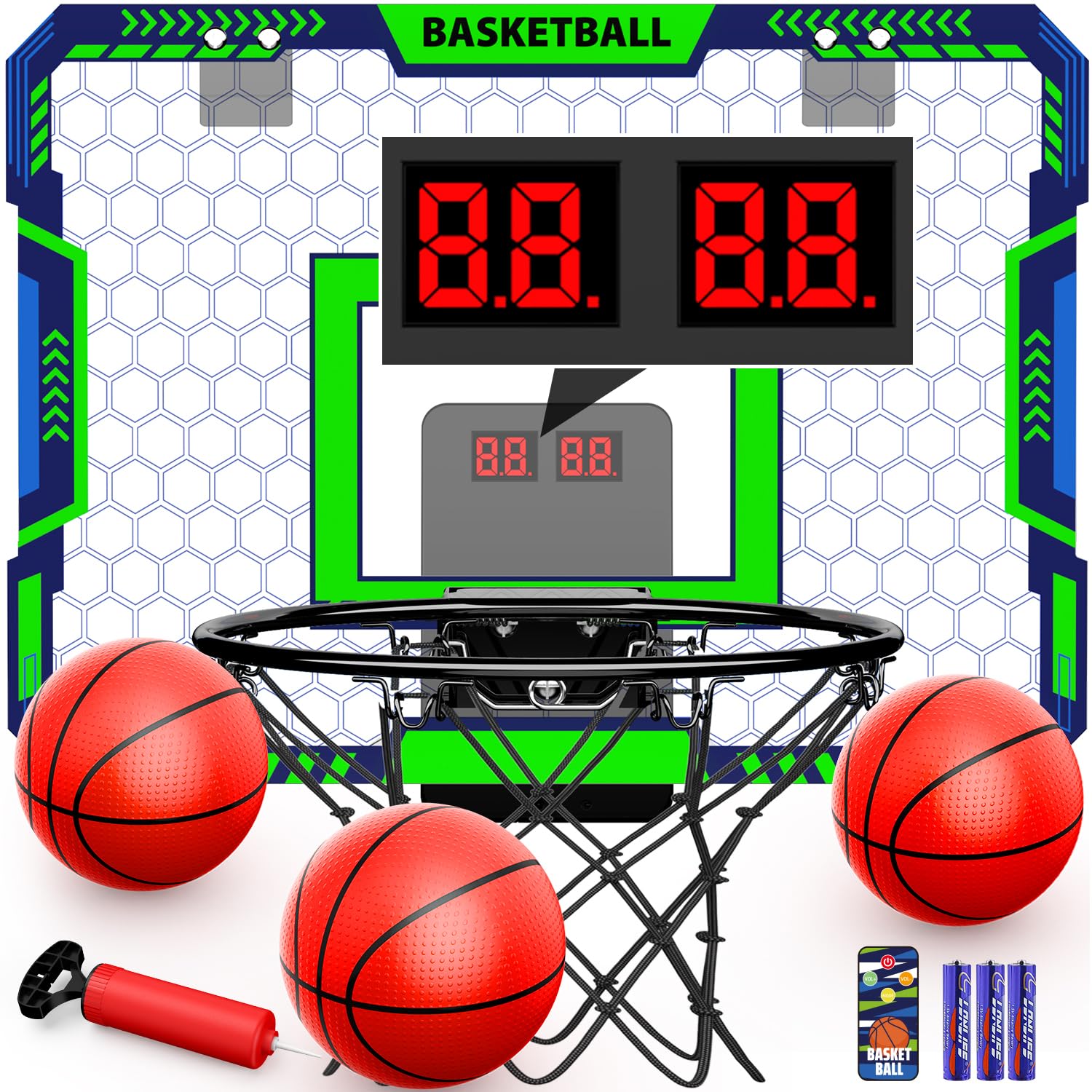 Indoor Basketball Hoop, 3 balls