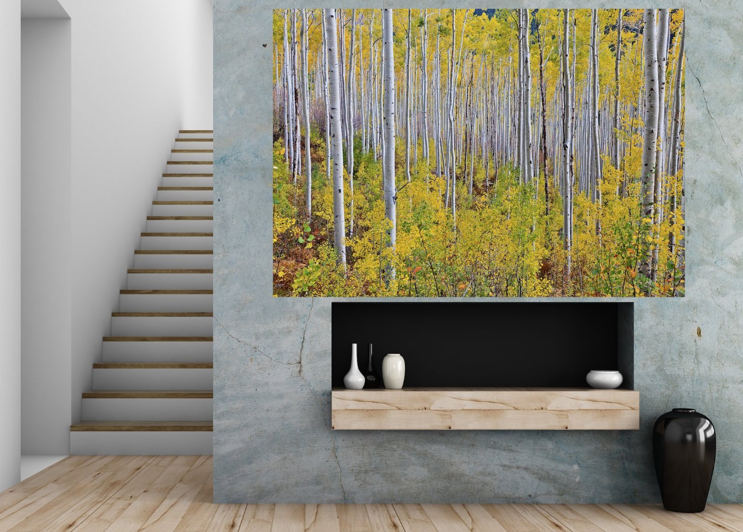 Amazon | Mural Wall Art Decor Yellow Theme in My Room Medium 128 x