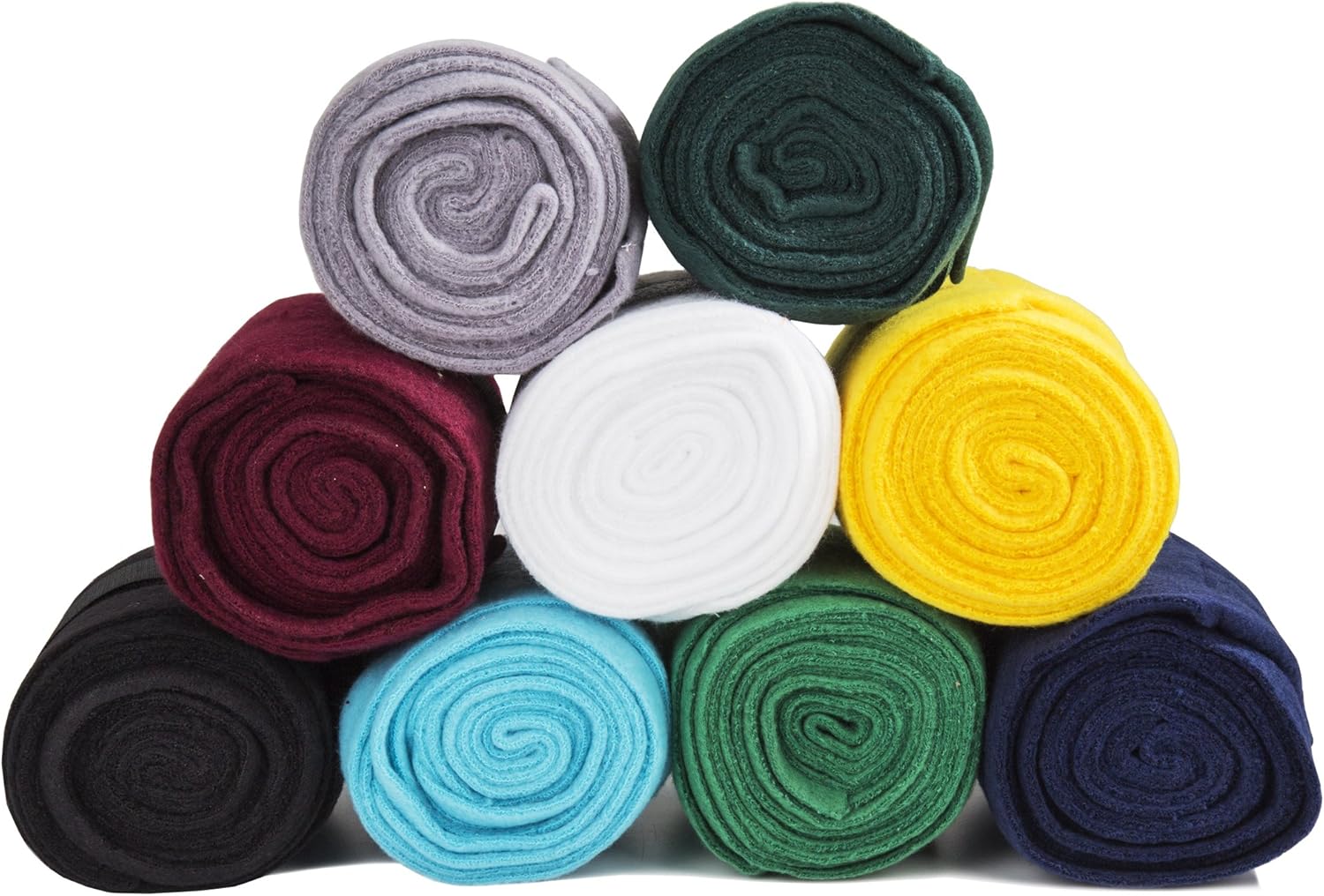 Intrepid International Polo Wraps for Horses Set of 4 Cotton Bandage Wrap, Horse Leg Wraps, Vet Wrap for Horses, Horse Size, Exercise Training Bandage