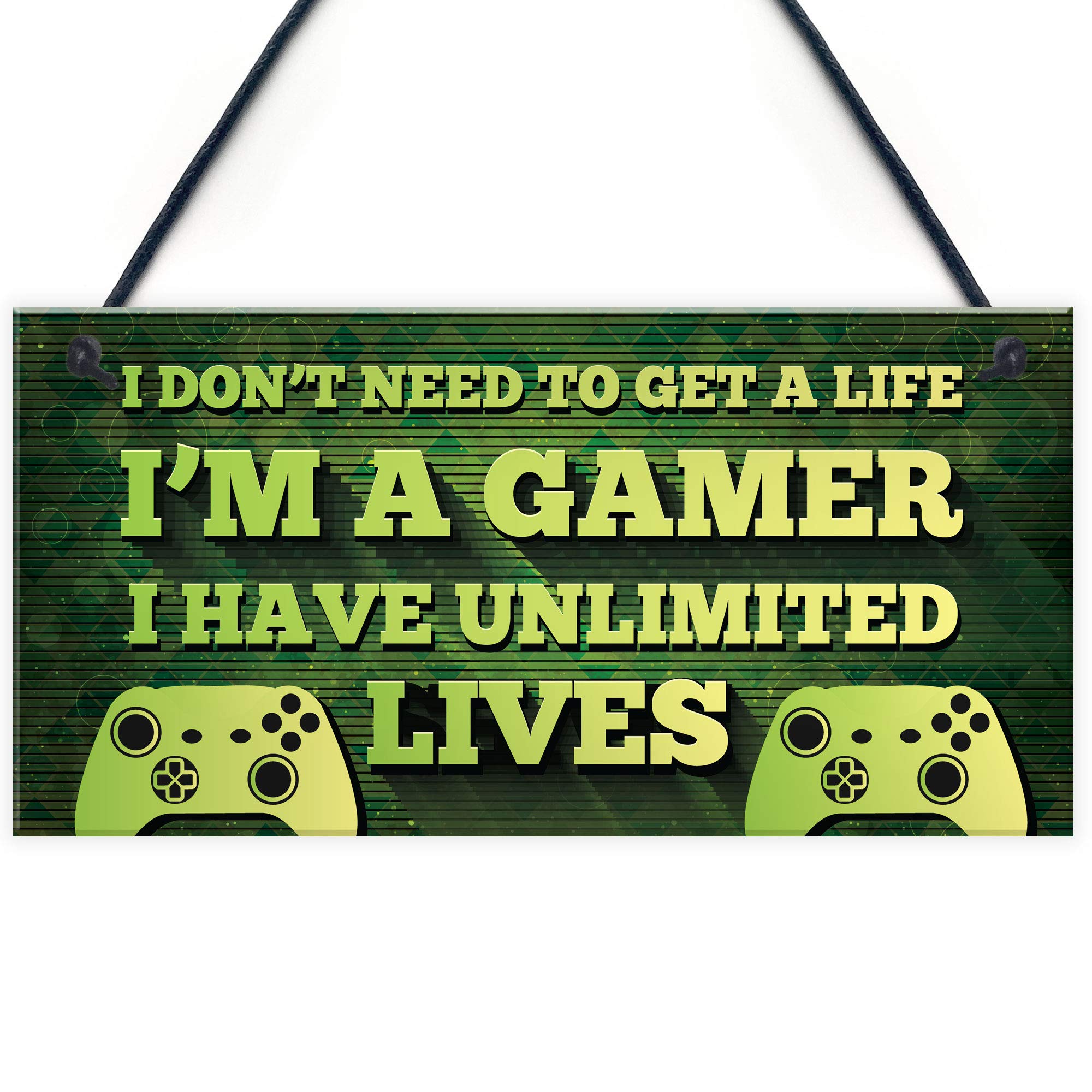 Gaming Bedroom Accessories Hanging Sign For Boys Bedroom Son Dad Gift For Gamer