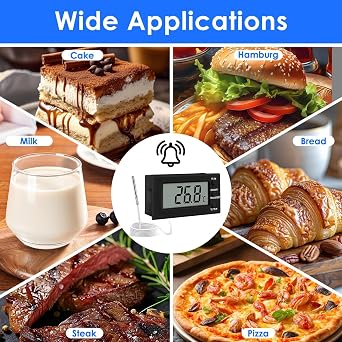 Digital Oven Thermometer for Inside Fan Oven Resistant 300°C