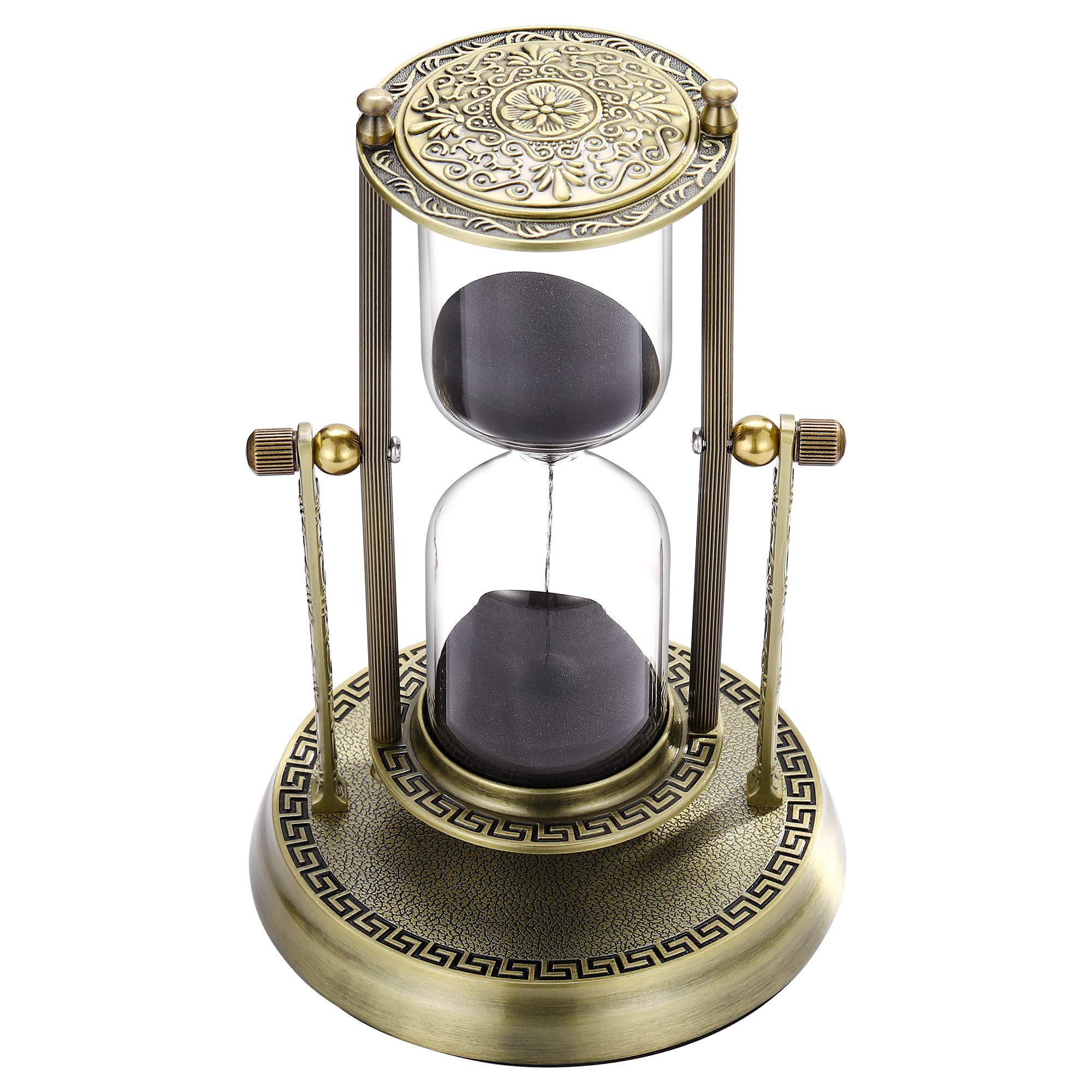 Buy SuLiao Hourglass Sand Timer 60 Minute Mandala Hibiscus Engraving