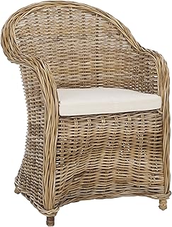 Safavieh Home Collection Zane Natural Wicker Club Chair, Standard