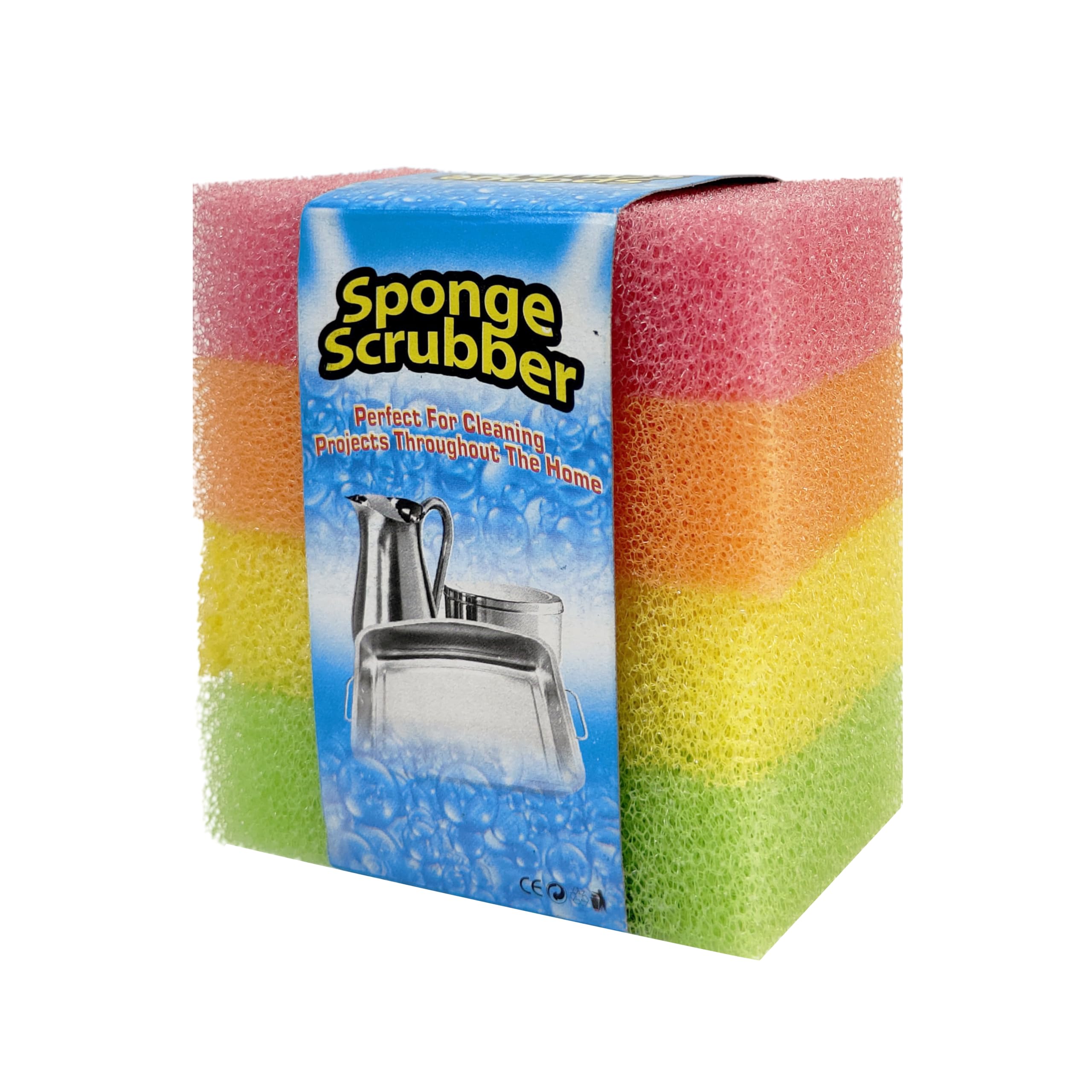 NOHUNT Sponge Scrubber Multi Purpose Cleaning Sponges Scoured with one Side Absorbent Sponge & Other Side Scouring Pad (Multi Color) Pack of 4 (B08BP7RWS4) Amazon Price History, Amazon Price Tracker