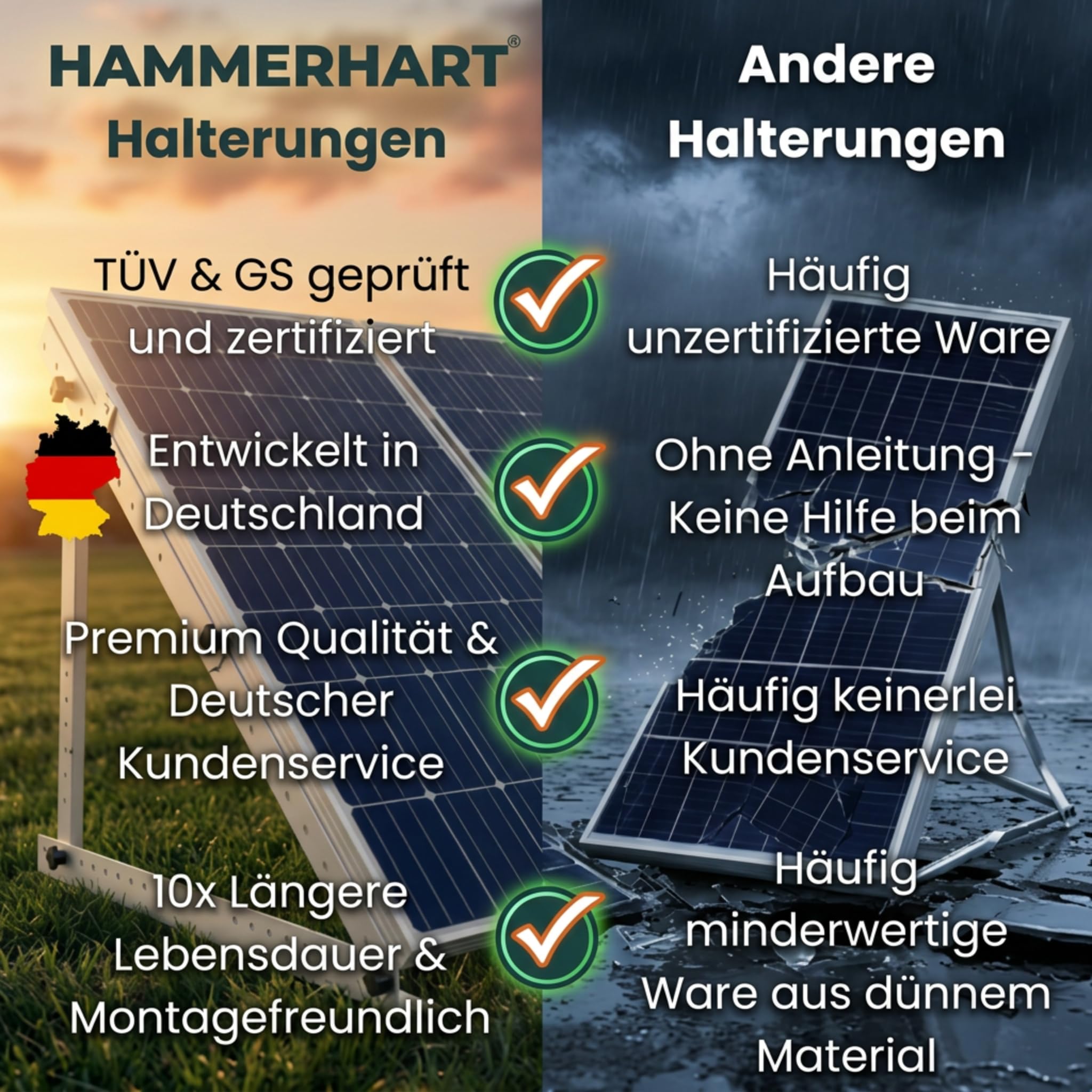 4x Balkonkraftwerk Halterung - 0% MwSt│Halterung für Balkonkraftwerk bis zu 114.5 cm│Einstellbar 0-90°│Solarmodul Halterung für Balkonkraftwerk│Robuste Solarpanel Halterung