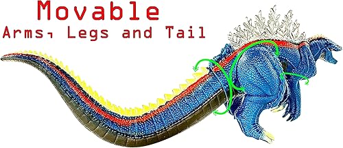 Miniatura 4 de TwCare Juego de 2 figuras de acción de Monster Terrestris & Anfibia Singular Point Continuity Toys, Dragón Dinosaurio Reiwa era 13 pulgadas de