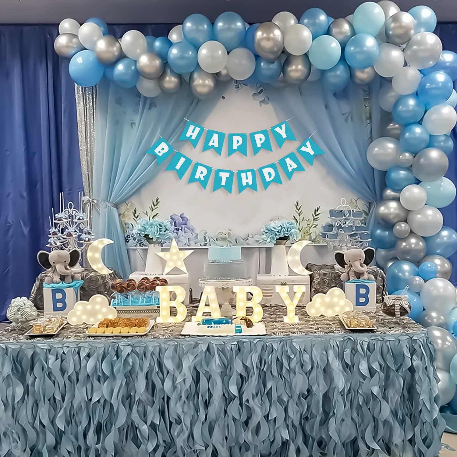 Specialyou.In Blue Theme Birthday Decoration Items For Boys With Pastel