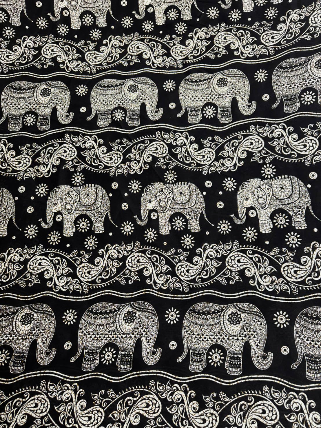 Amazon.com: AMORNPHAN 44” Tribal Elephants Animal Printed Rayon