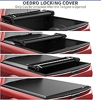 Vista 5 de OEDRO Cubierta suave para caja de camioneta plegable cuádruple compatible con Chevy Silverado 2500 3500 HD 2500 3500 / GMC Sierra 2500 3500 HD 2020