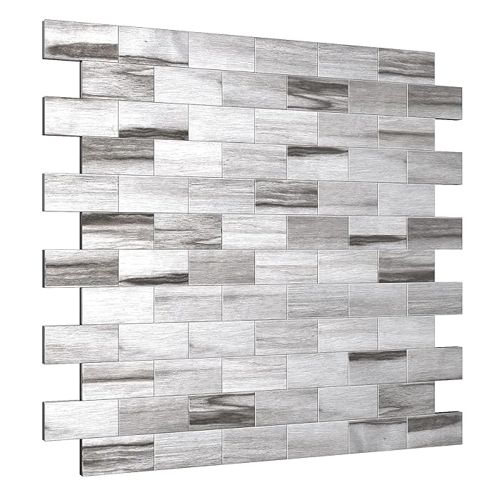 Buy BeNice Peel and Stick Backsplash Metal Tile Backsplash Panels,Stick