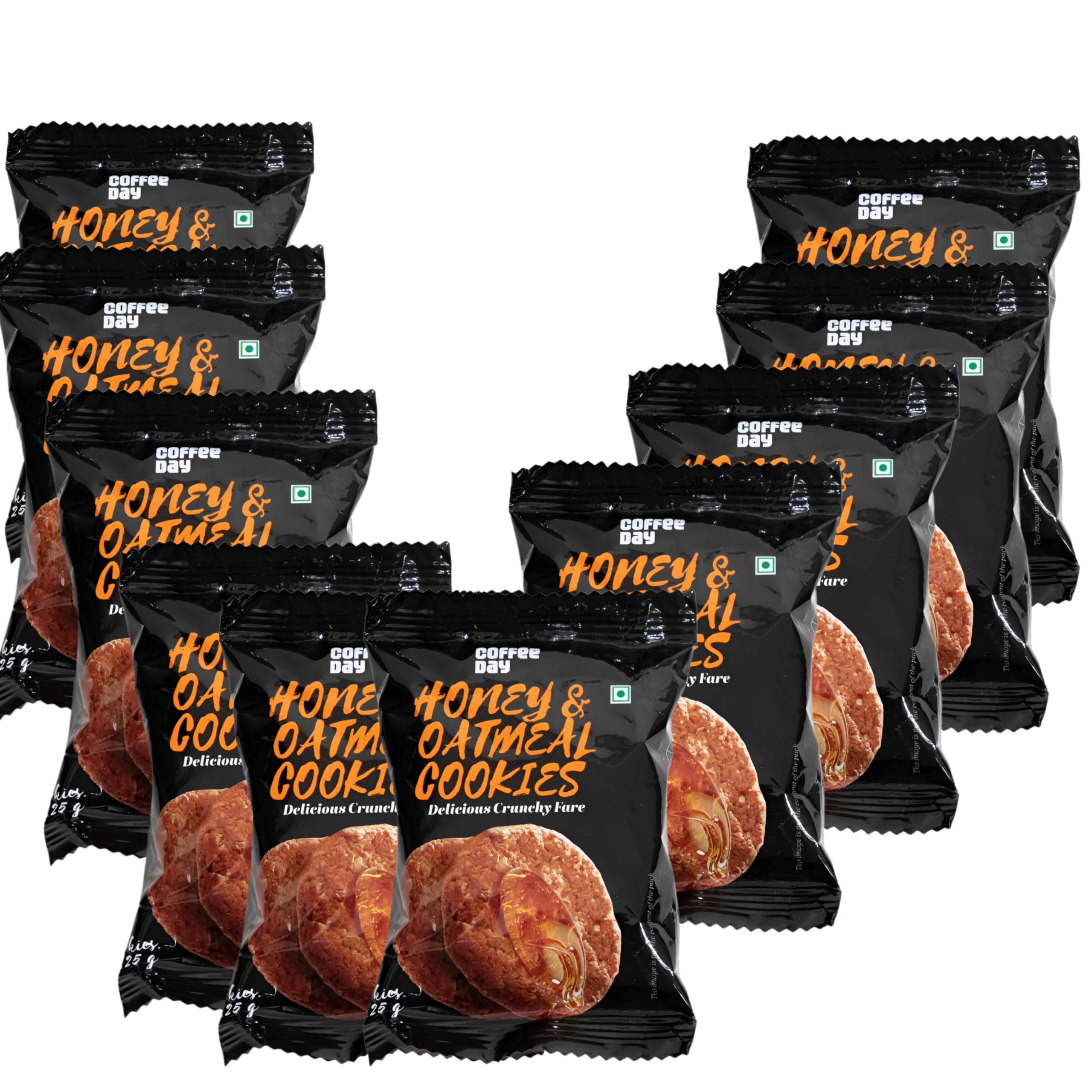 HONEY meets  CAFE CD12枚セット Cafe Coffee Day Cookies (Honey Oat Meal Starter Pack of 10, 25
