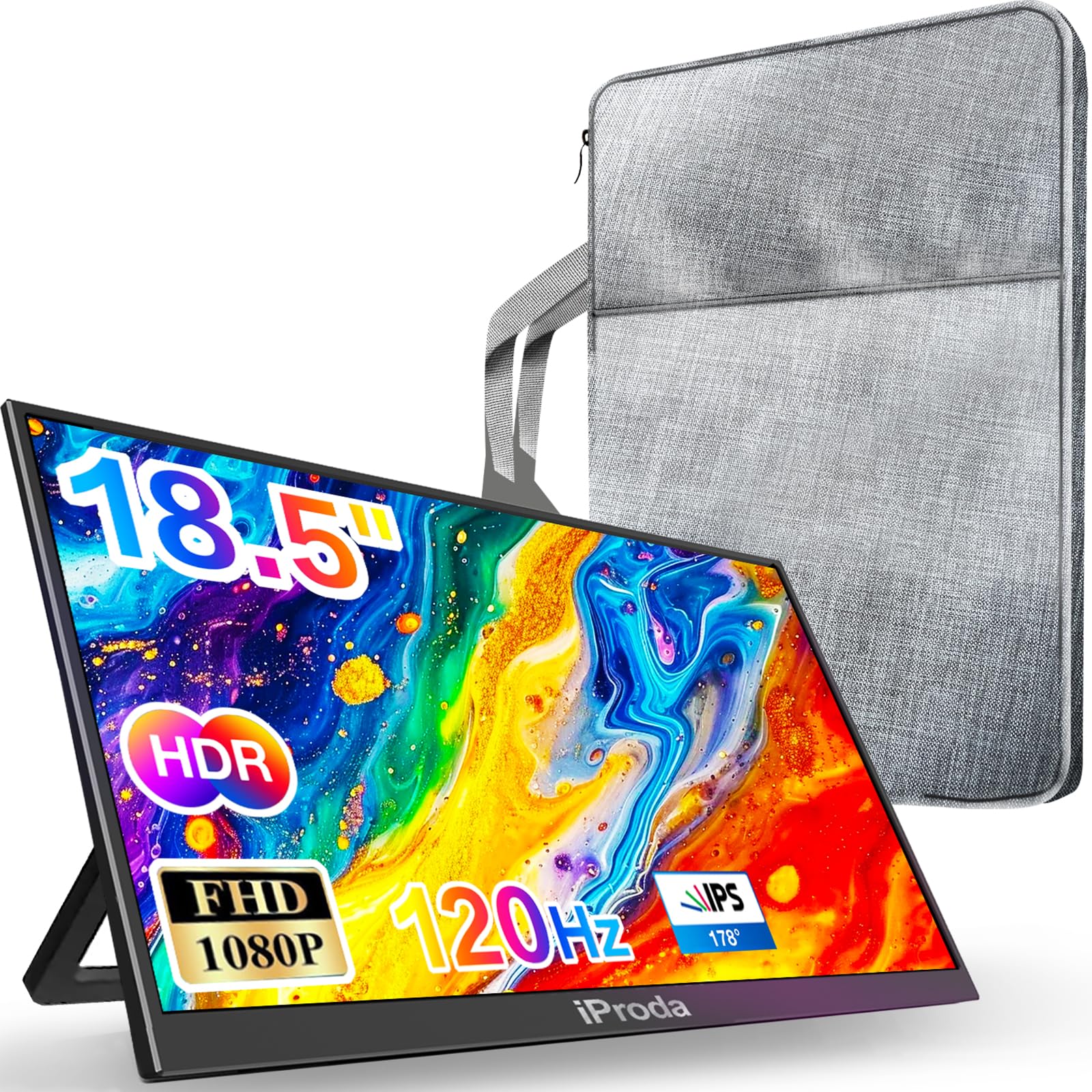 iProda 18.5インチポータブルモニターFHDディスプレイ本体新品未使用