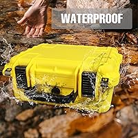 Vista 4 de 14x 11.5x 6.5 Inch Hard Case, Portable Weather Waterproof Protective Camera Case with Customizable Foam, Fit Use of Drones, Camera, Equipments