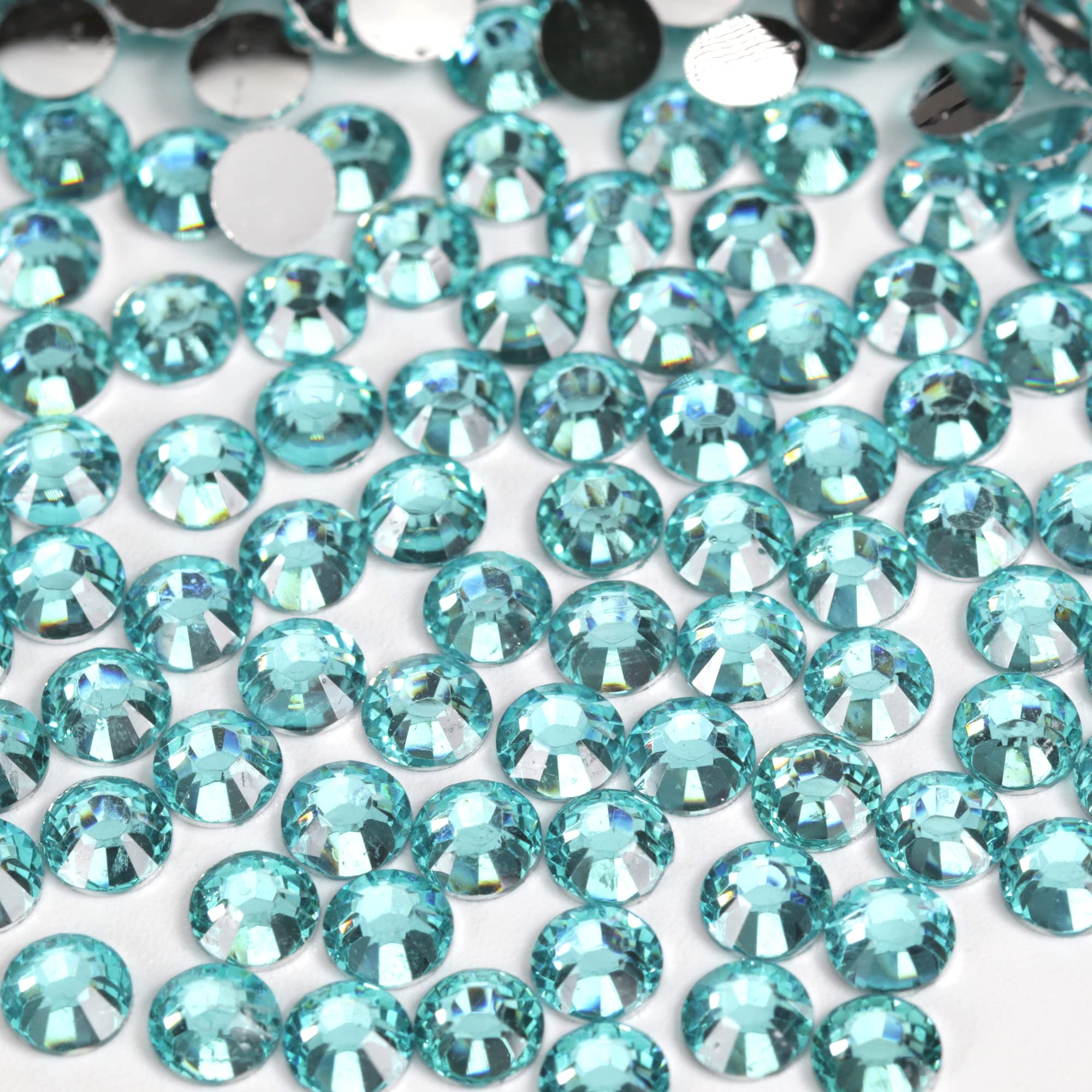 250pcs 6mm Flat Back Non-Stick Rhinestone Crystal Diamantes Nail Art & Craft Scrapbooking Embellishments 90 Available Colours (6mm, AB Clear #A13) — view 91