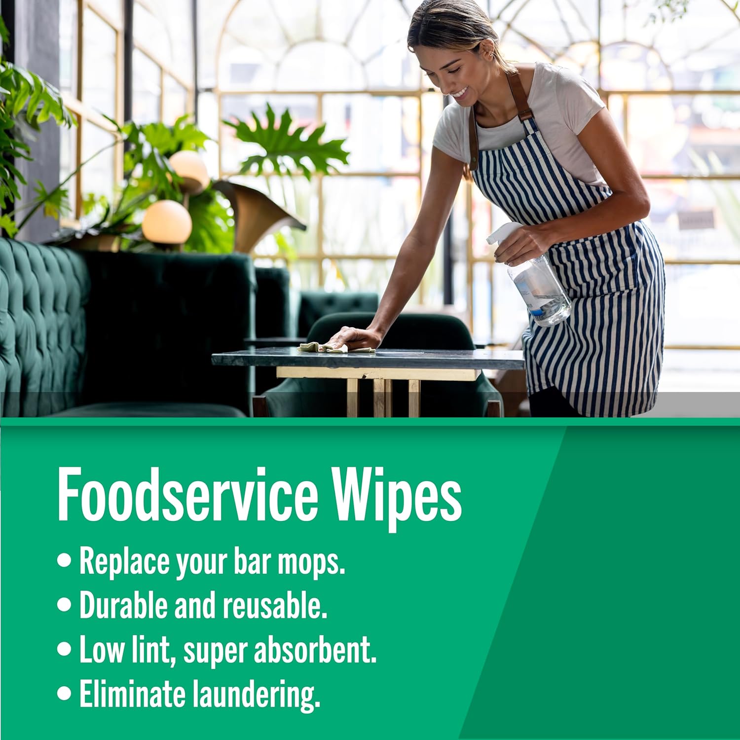 Fresh Towel Foodservice Reusable Paper Towels - 1/4 Fold, 13 x 20 inches - (1 Case of 200) All Purpose Cleaning Towels (Pink Solid)