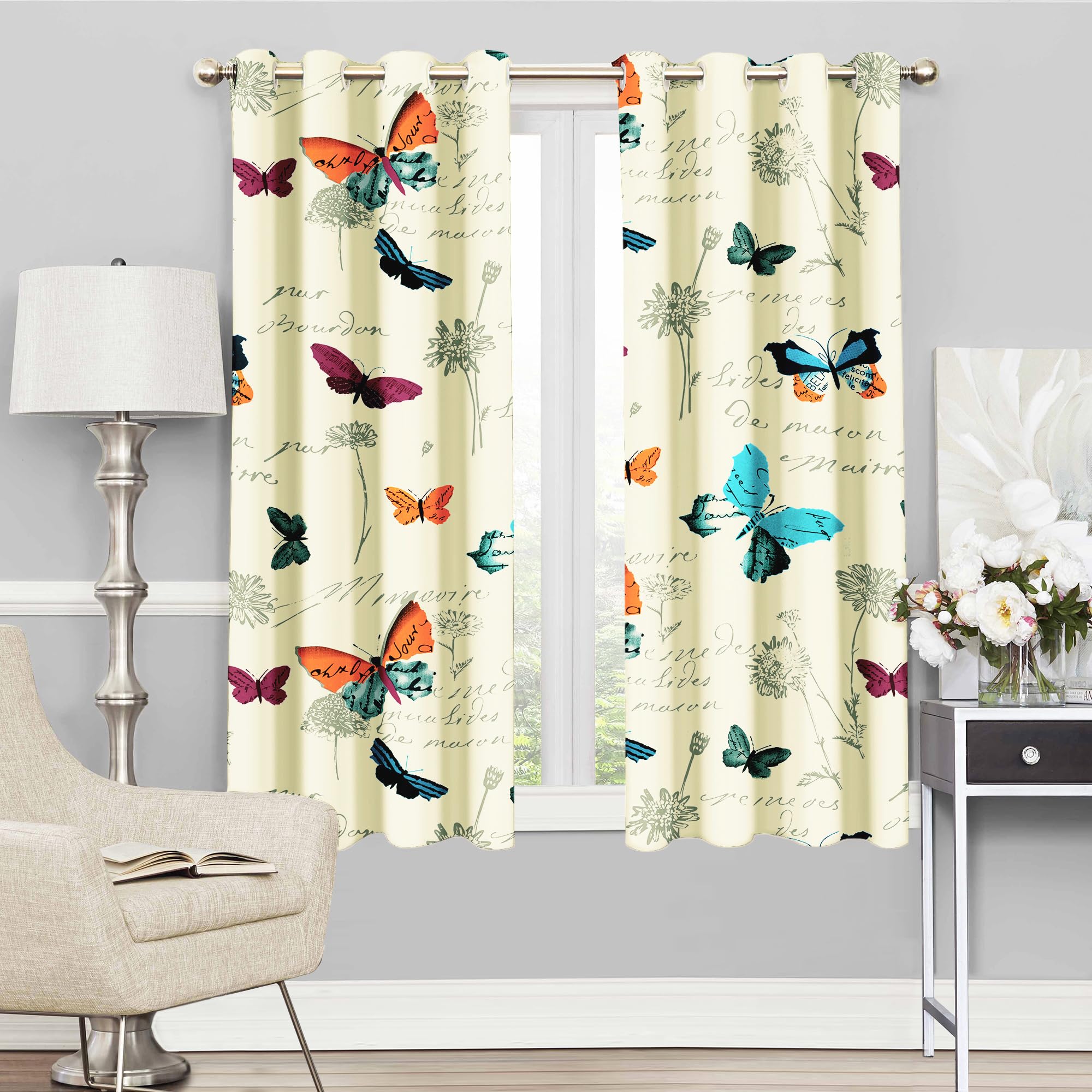 Story@Home Window Curtains 100% Cotton Canvas Fabric Tieback, Humming Bird Print Mustard | 118 Cm X 152 Cm | Pack Of 1 Window Curtain, Light-filtering, Grommet Curtains (B0BB77QRYT) Amazon Price History, Amazon Price Tracker