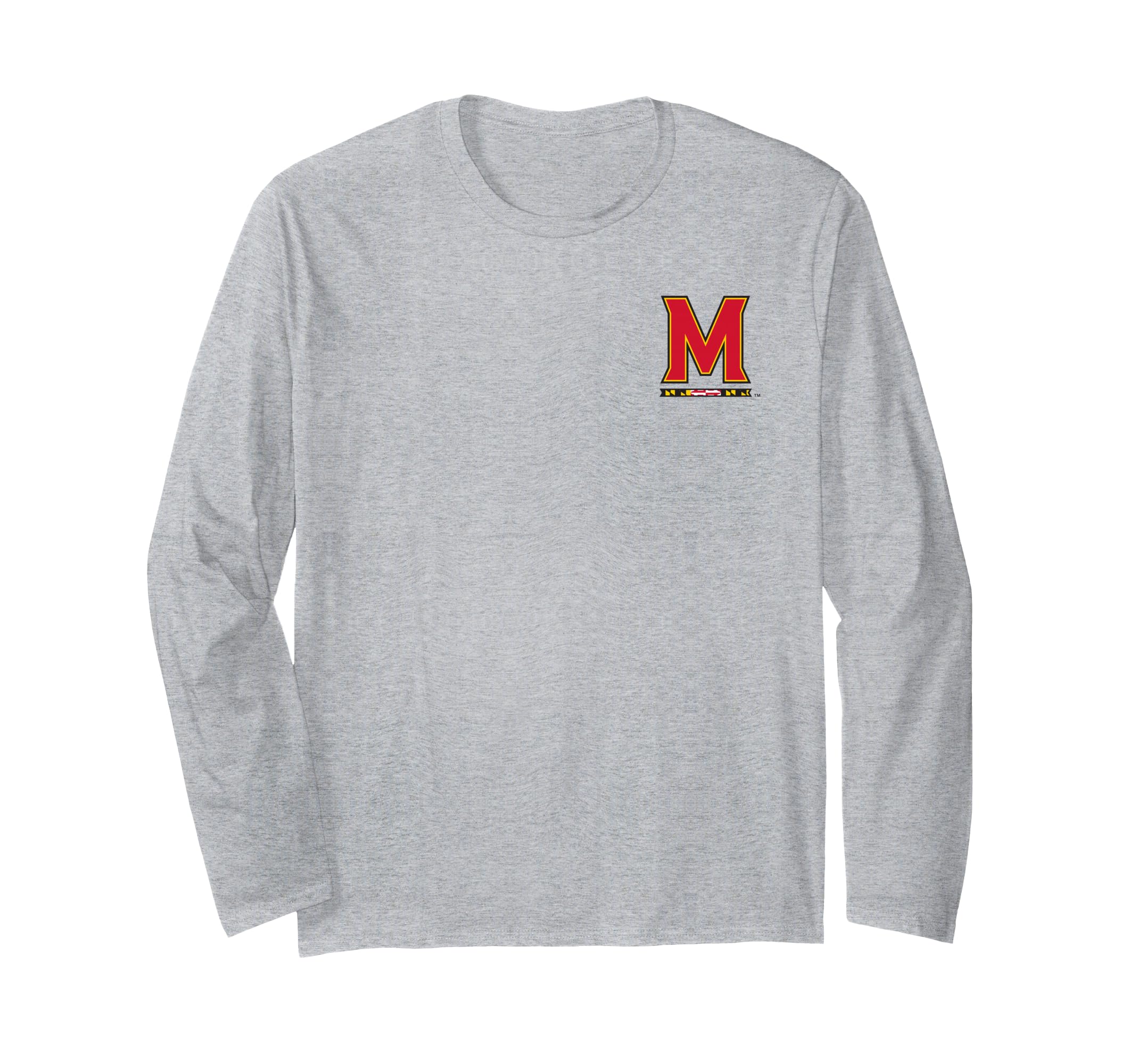 Elite Authentics Maryland Terrapins Unisex-Adults XX-Large Grey Long Sleeve T-Shirt
