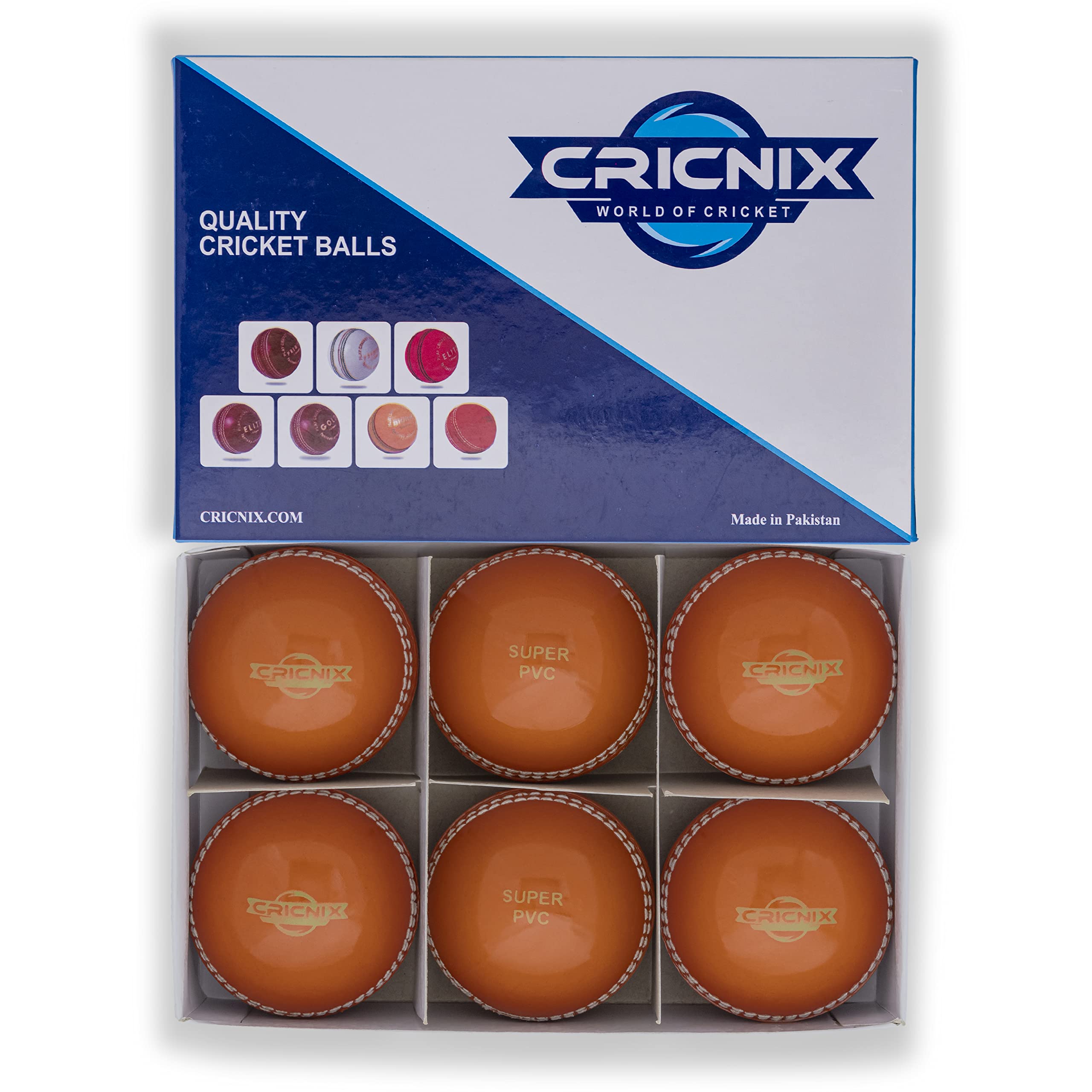 CricnixWind Cricket Ball Super PVC Soft Orange 80g (1-Pack/3-Pack/6-Pack) for Backyard and Indoor