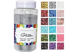 Vibrant Silver Craft Glitters Adorn Your Artistic Creations