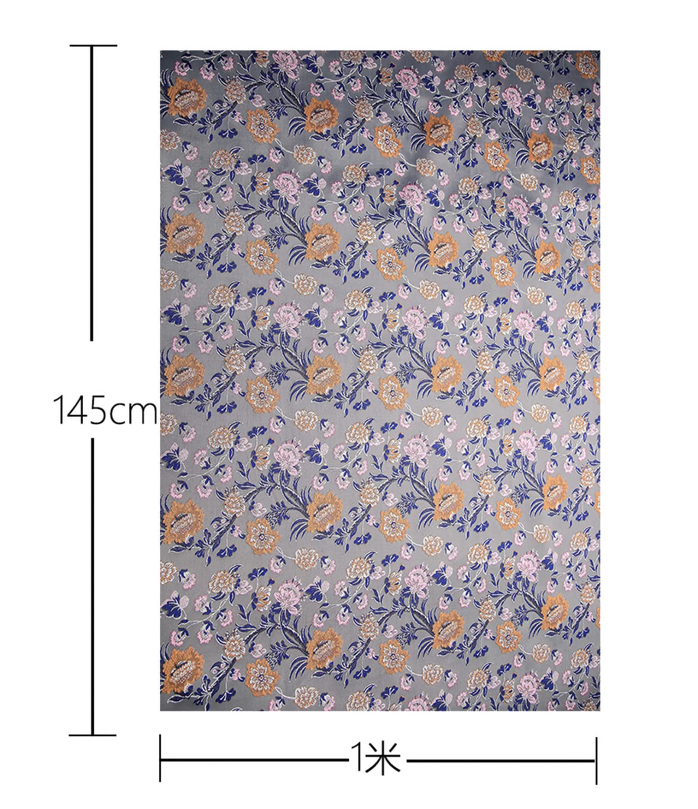 Stickerei-Damast-Stoff, Satin-Jacquard-Stoff, Pfingstrosen-Jacquard, 145 cm breit, Meterware for Kleidung, handgefertigte Taschen, Kissen, Cheongsam (Farbe: Rot) (Farbe: Rot) (Color : Grün)