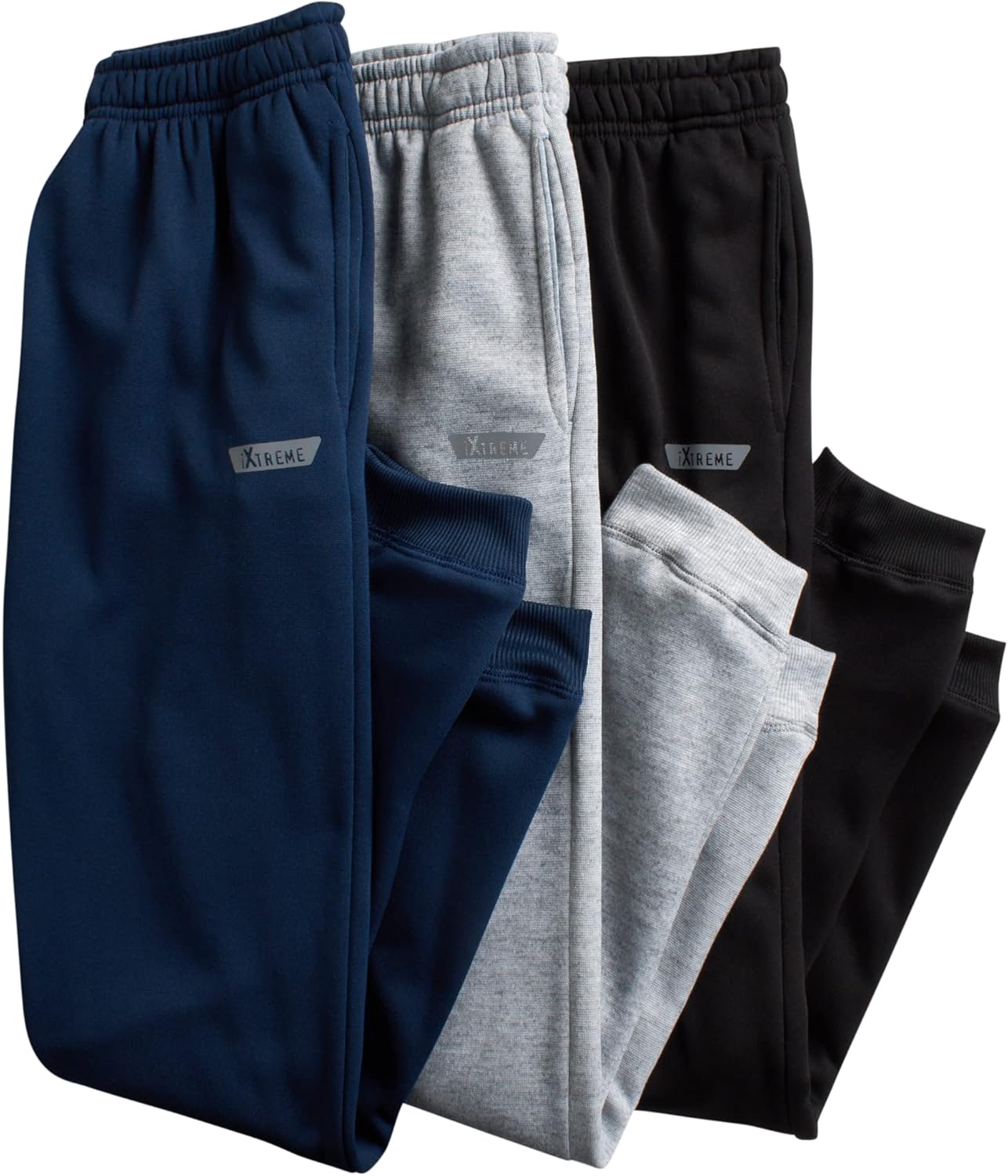 iXtreme Boys Sweatpants - 3 Pack Fleece Boys Athletic Pants Lightweight Performance Joggers Kids Sweatpants with Pockets - Image 5