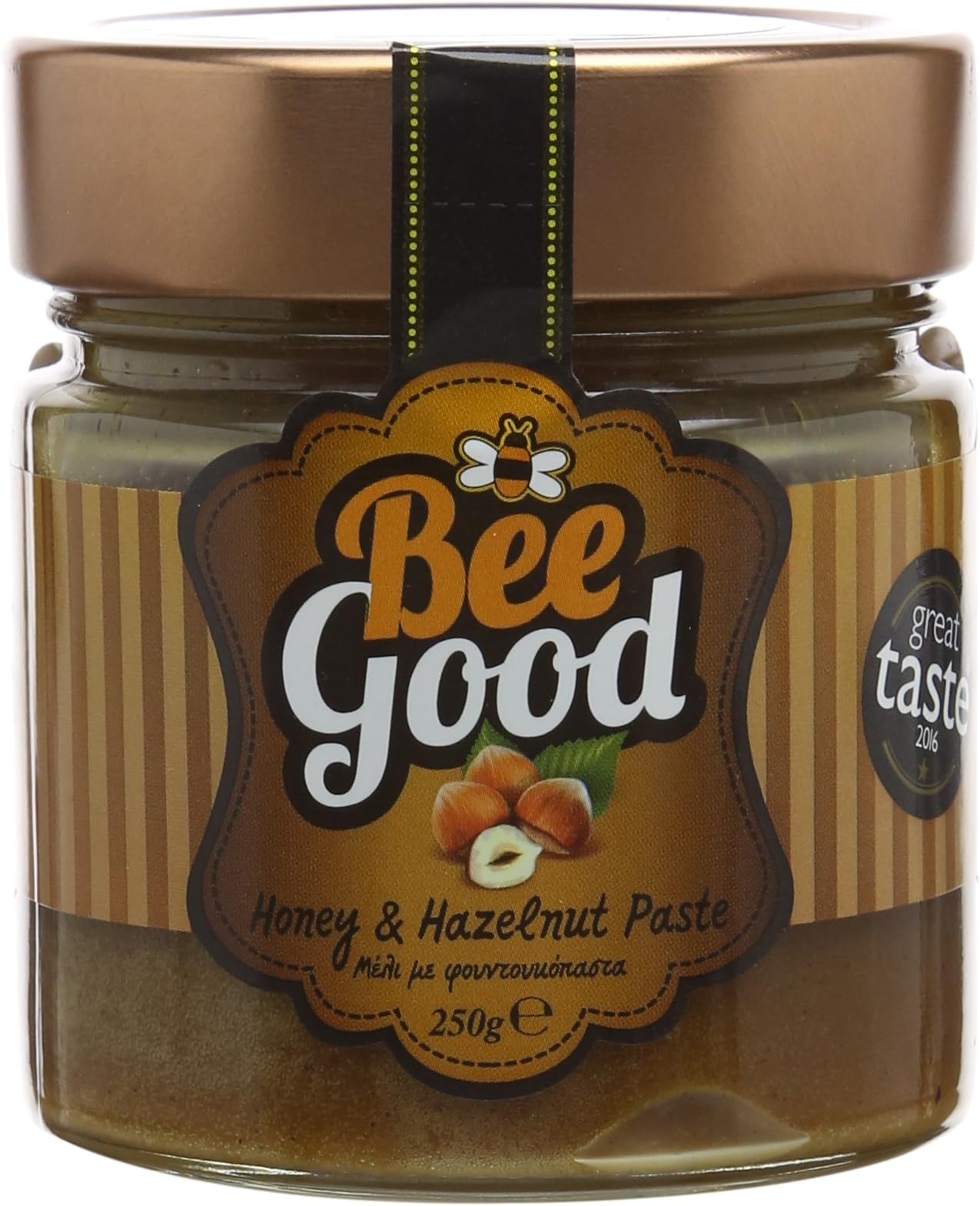 Bee Good Pure Greek Honey & Hazelnut Spread, 250 g