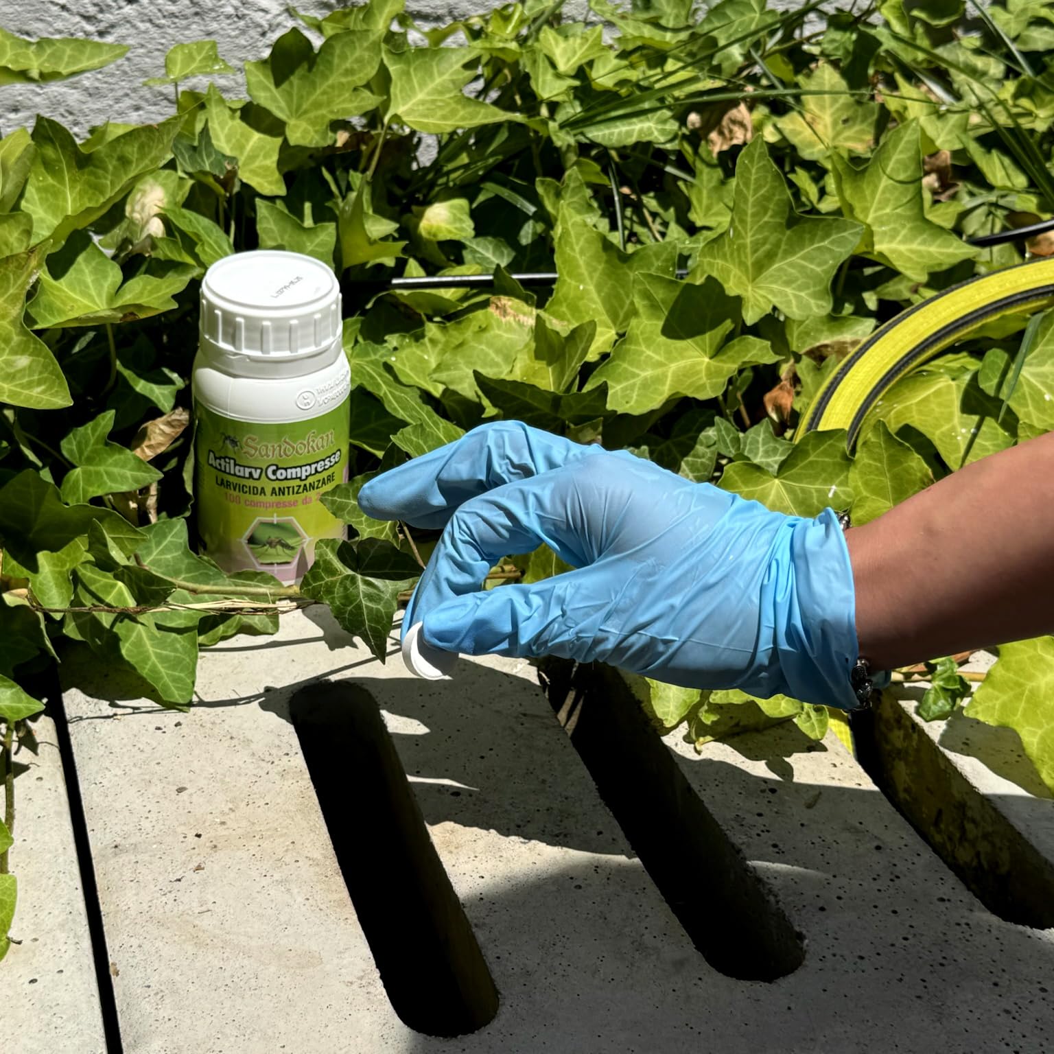 Sandokan, 2 Confezioni da 100 Larvicida Zanzare Pastiglie, Compresse Effervescenti 2g Divisibili (400 Dosi Totali) Trattamento Preventivo Anti Larve Zanzara Tigre per Sottovasi e Ristagni. 7334-2