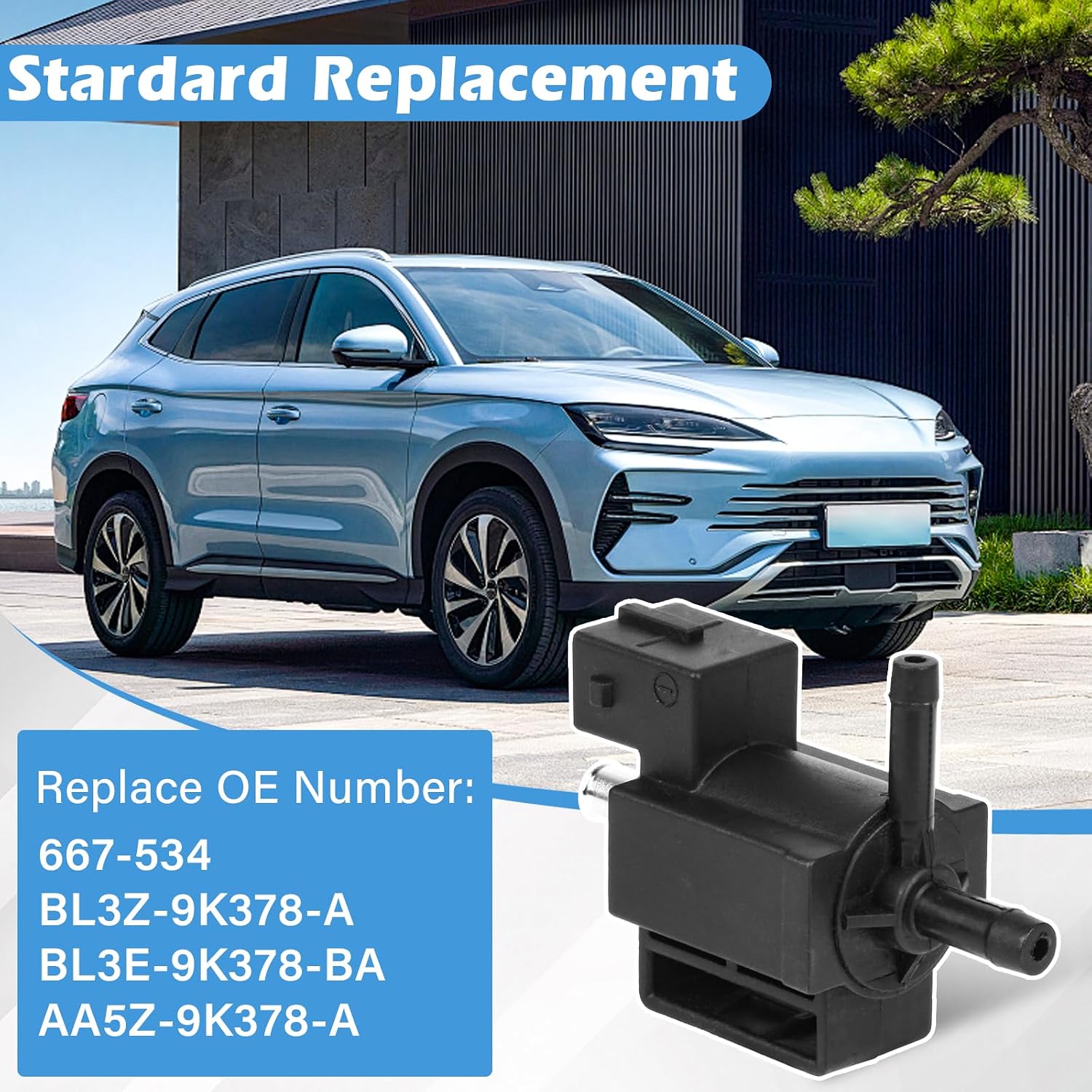 667-534 Turbo Boost Control Solenoid Valve Compatible with 2011-2016 Ford F-150 Explorer Edge Escape/Lincoln MKZ MKT 2.0L 3.5L, Turbocharger Solenoid Valve Replace BL3Z-9K378-A BL3E-9K378-BA