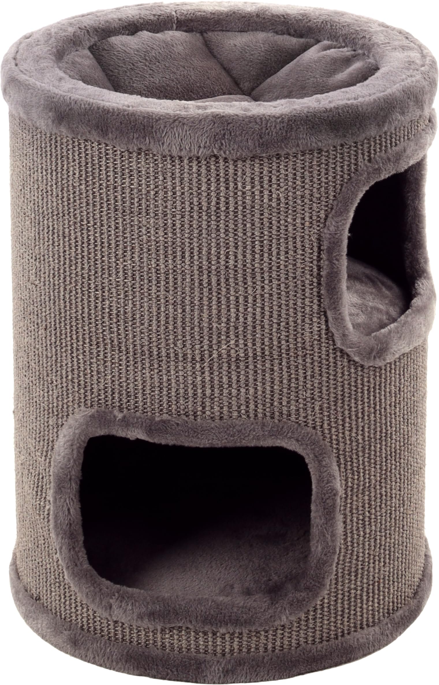 Flamingo griffoir pour Chat – Tonneau à Gratter pour Chat Enes S - 56 cm Hauteur – Ø 42 cm - Gris