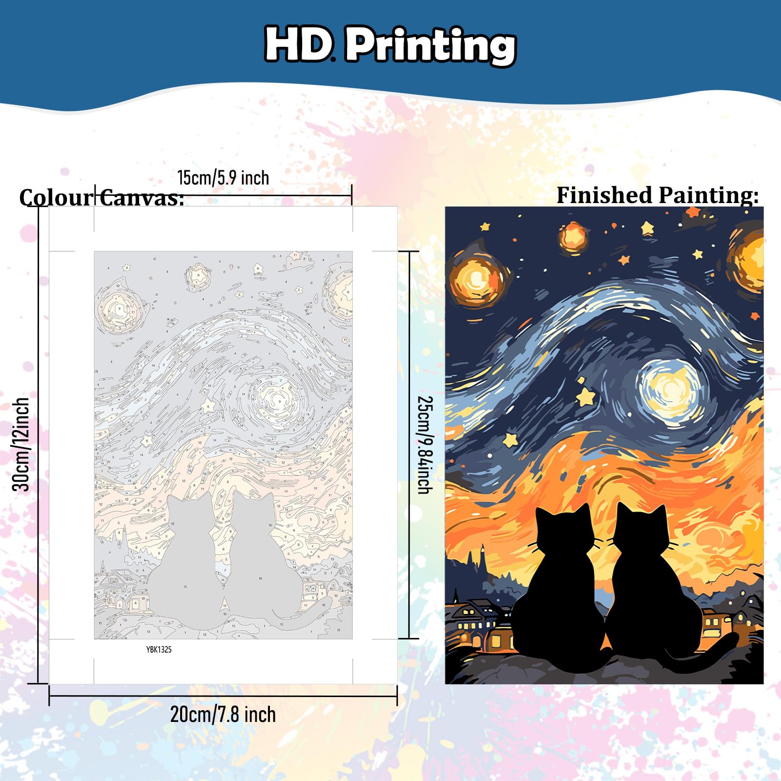 HEIBAGO Paint by Number for Adults, DIY Paint by Numbers Framed for HEIBAGO Paint by Number for Adults, DIY Paint by Numbers Framed for