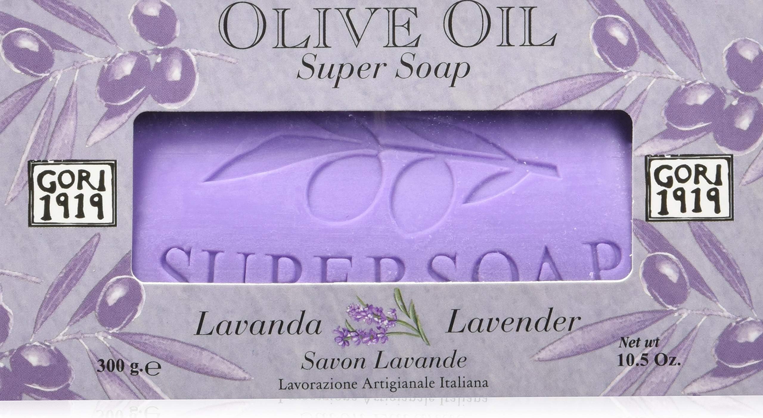 Lavender Olive Oil Single Soap Bar 10.5 Oz. from Italy
