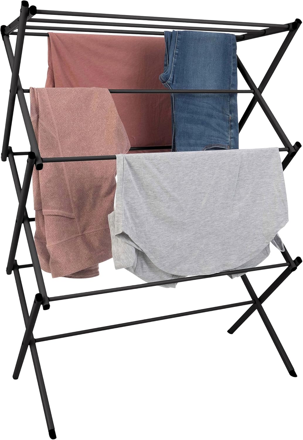 Lavish Home Clothes Drying Rack – Drying Rack for Indoor/Outdoor Use with 35lb Weight Capacity – Collapsible Drying Racks for Laundry (Black) Lavish Home Clothes Drying Rack – Drying Rack for Indoor/Outdoor Use with 35lb Weight Capacity – Collapsible Drying Racks for Laundry (Black)