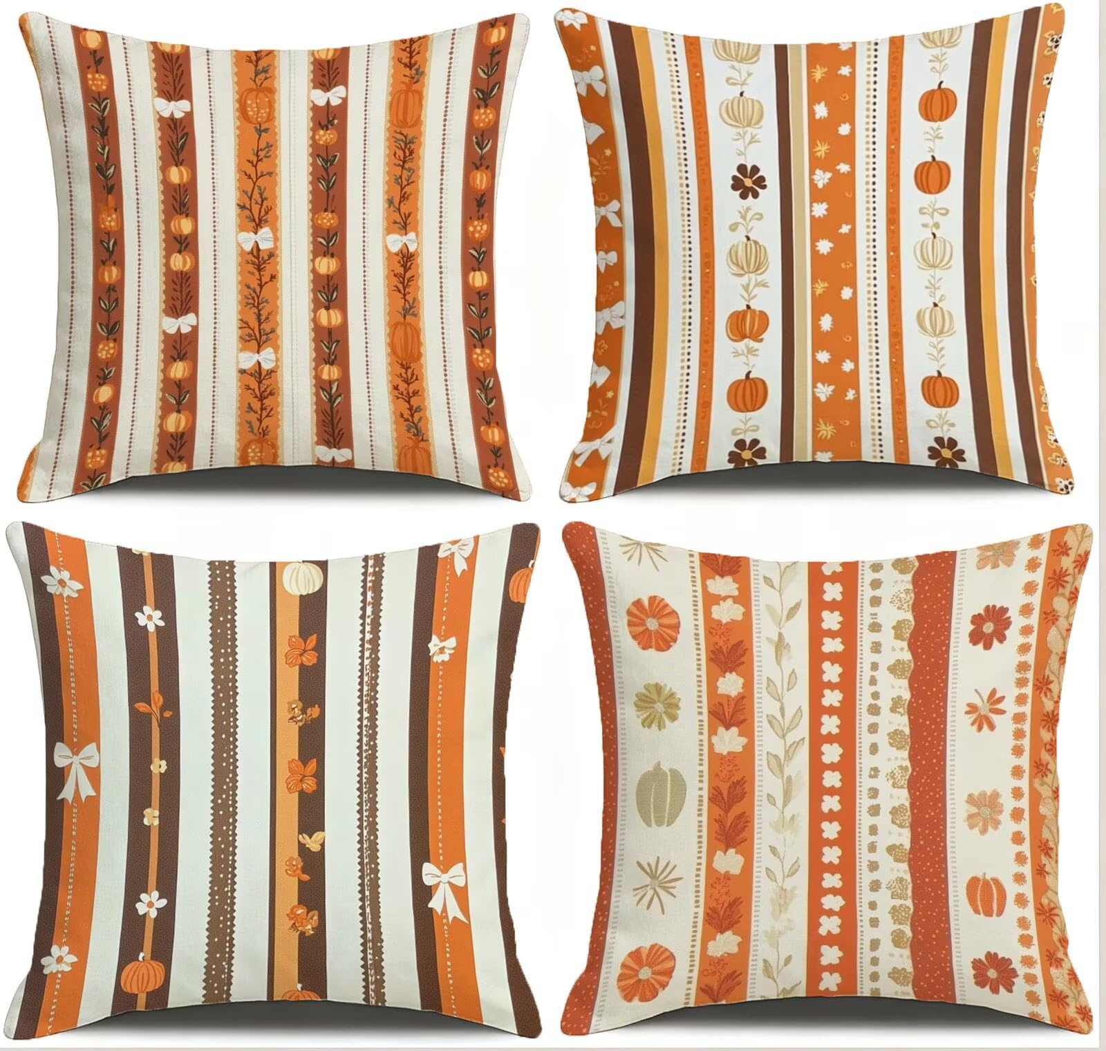 Kissenbezug 55x55cmOrange Farbe Outdoor Kissen Wetterfest 4er Set, Cod-733