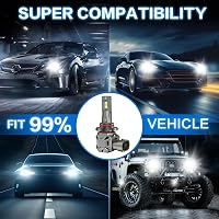 AUXIRACER HB3/9005 LED fényszóró 3000LM 120W 6500K fehér hiba nélküli autó lámpa csere szett 5