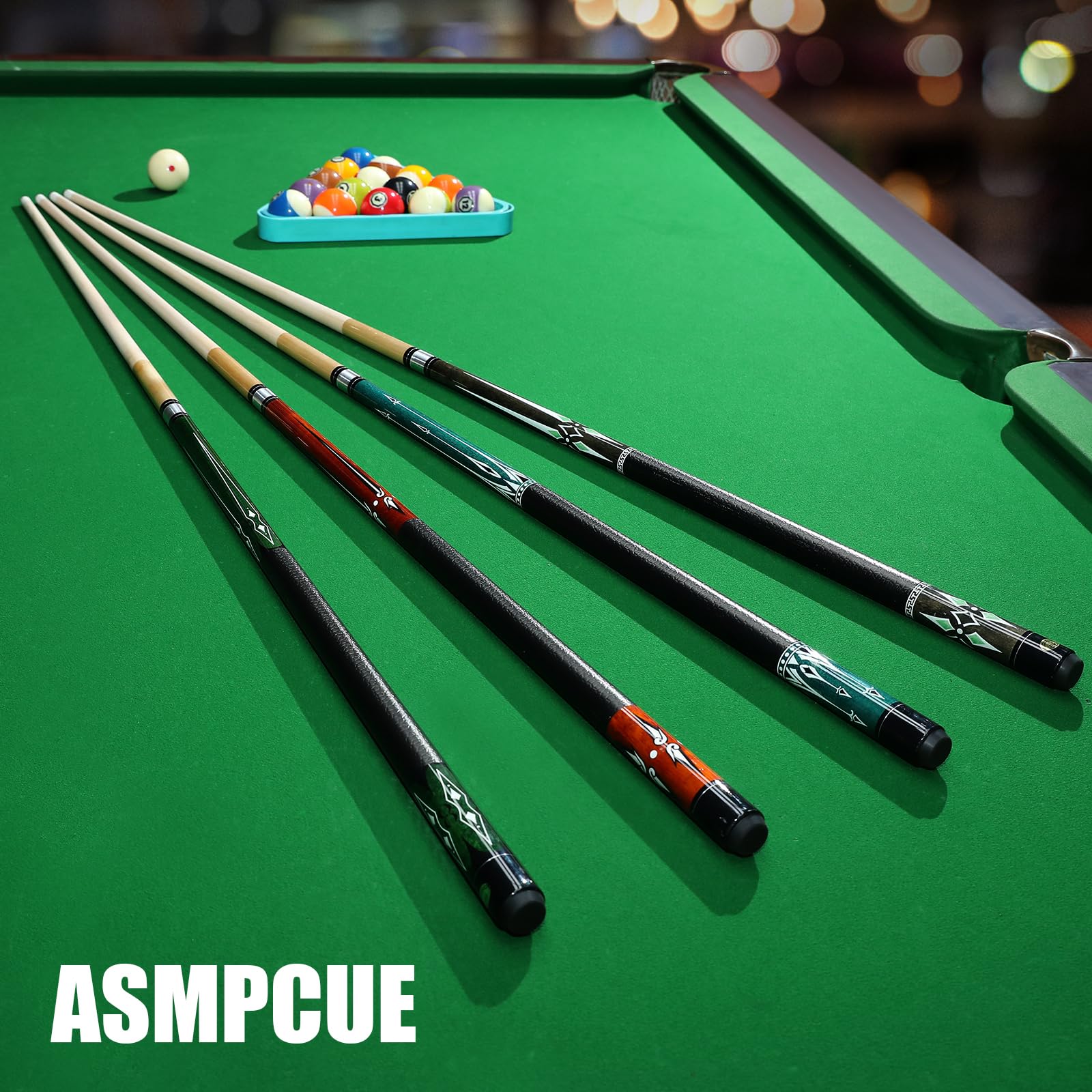 Taco de Billar de 58 Pulgadas, 13 mm Punta de Billar para Jugadores de Billar Profesionales, Mesa de Billar Deportes Bar Piscina Palos para Hombres y Mujeres