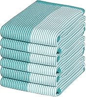 Vista 20 de Toallas de cocina de alta calidad (20 x 28 pulgadas, paquete de 6) Toallas de cocina grandes de algodón Juego de sábanas de cocina planas