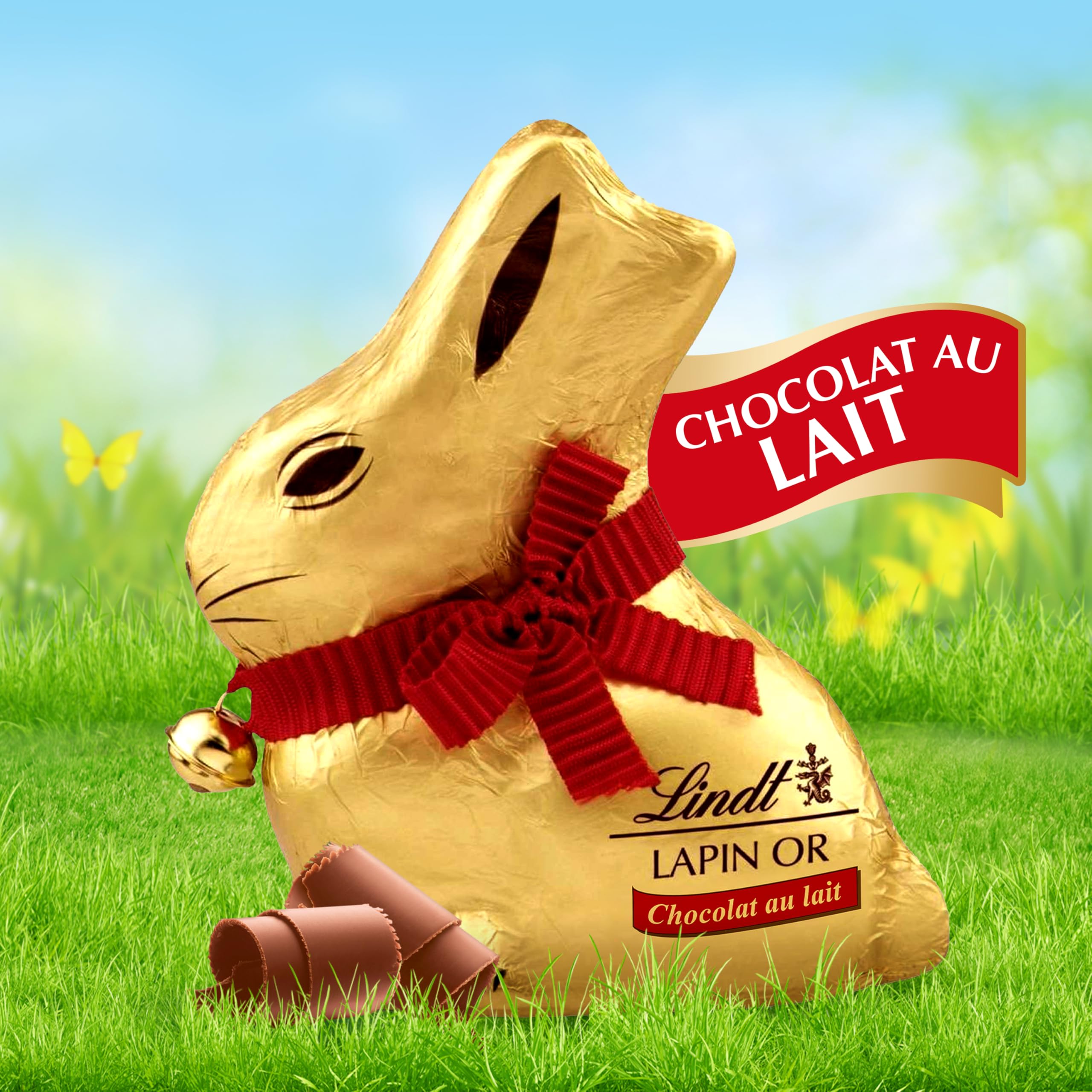 Lindt - Moulage LAPIN OR - Chocolat au Lait - Idéal pour Pâques, 200g