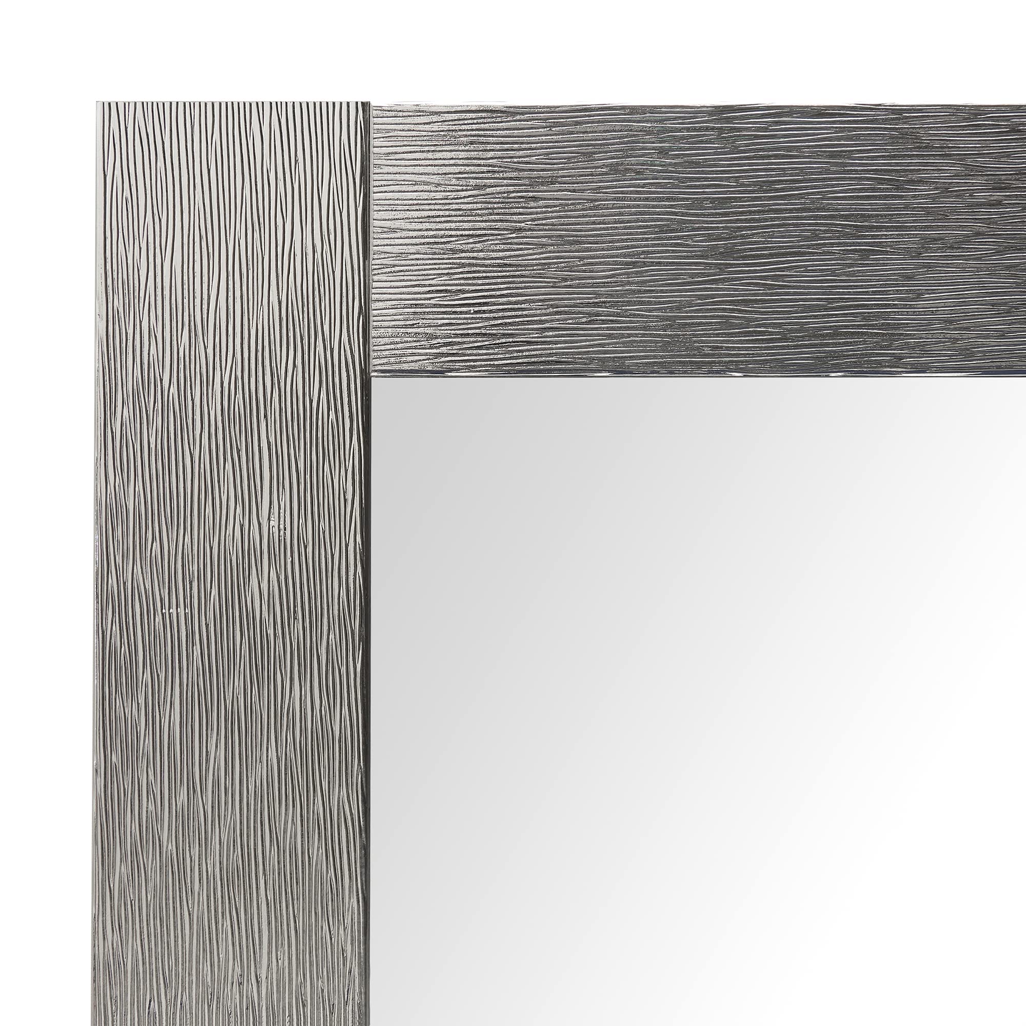 ARHome Specchiera Luxury, 76 x 56, Argento Lucido, Specchio da Parete, Made in Italy