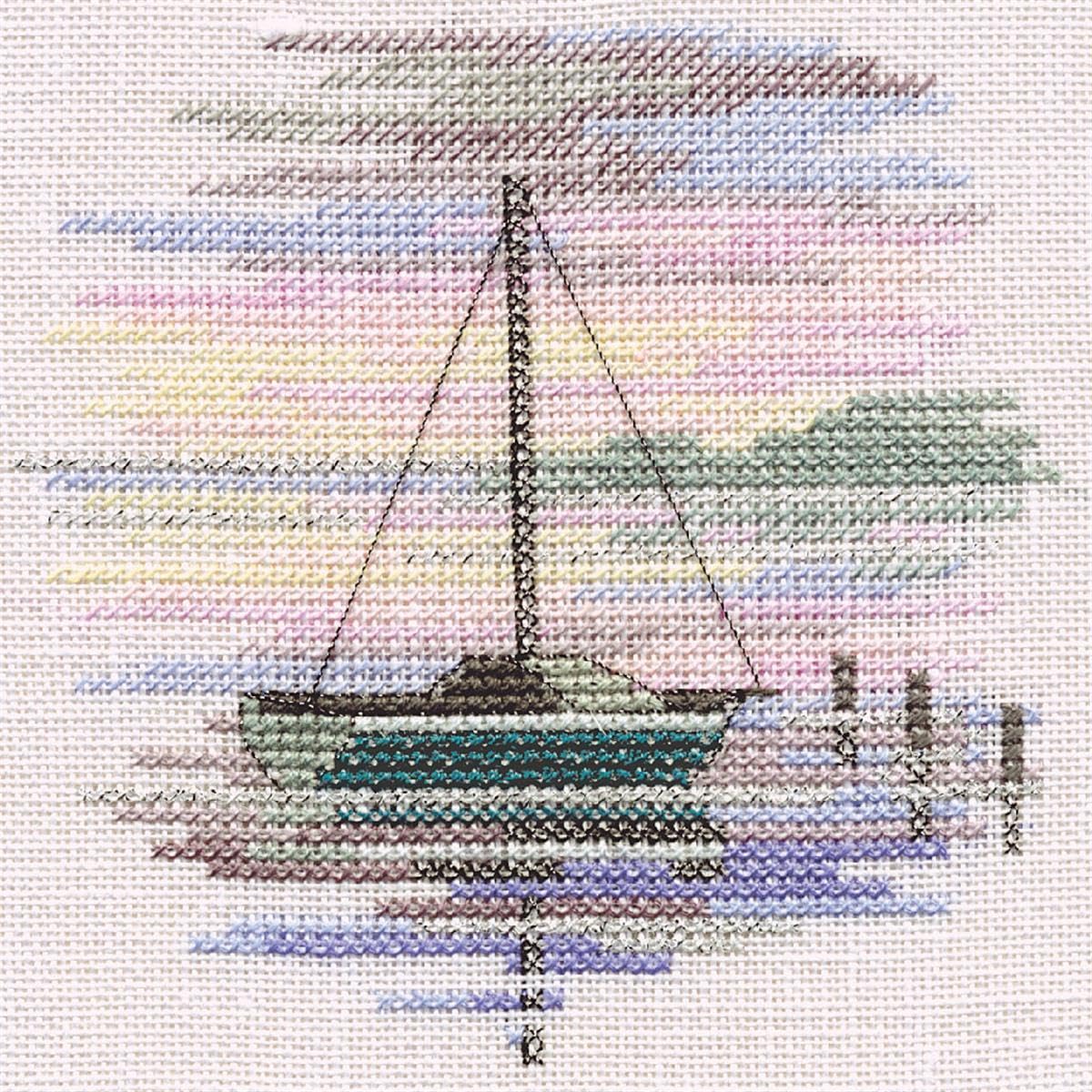 Derwentwater Designs Cross Stitch Kit - Minuets - Sailing Boat