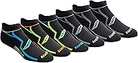 Saucony Men's RunDry Bolt Performance No-Show Socks - Moisture-Wicking, Arch Support, Cushioned Comfort for Runners