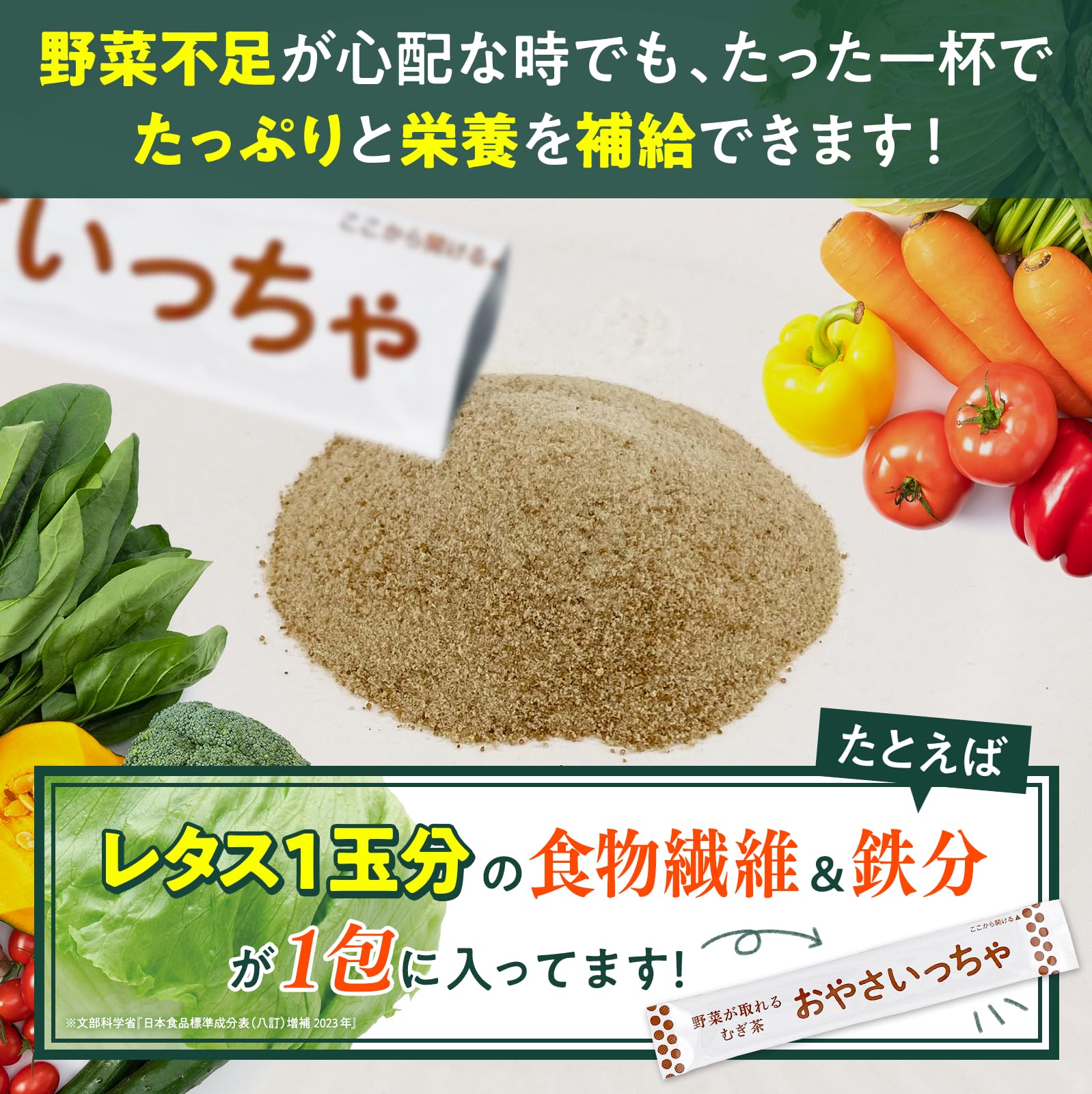 おやさいっちゃ やさしいおやさいっちゃ（子ども用麦茶） | ウィステリア製薬株式会社
