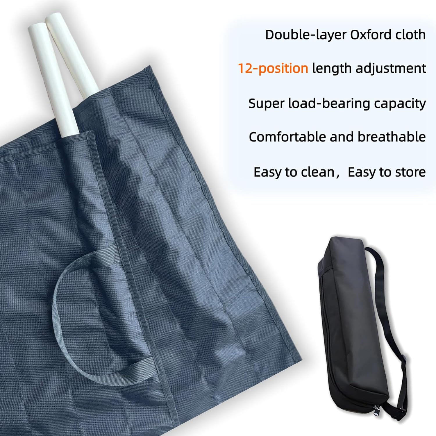 Truck Hammock Bed for Semi Trucks, Adjustable Length 73" to 102", Portable Sleeping Platform for Drivers, Heavy-Duty Rest Bed with 12-Level Adjustment, Easy Install Travel Hammock