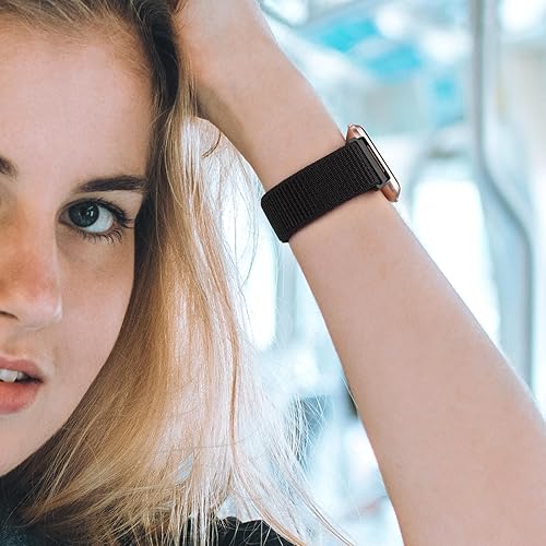 Miniatura 4 de Amzpas Correa compatible con Fitbit Versa 2 bandas para mujeres y hombres, correa deportiva de repuesto de nailon suave para Fitbit Versa 2, Fitbit