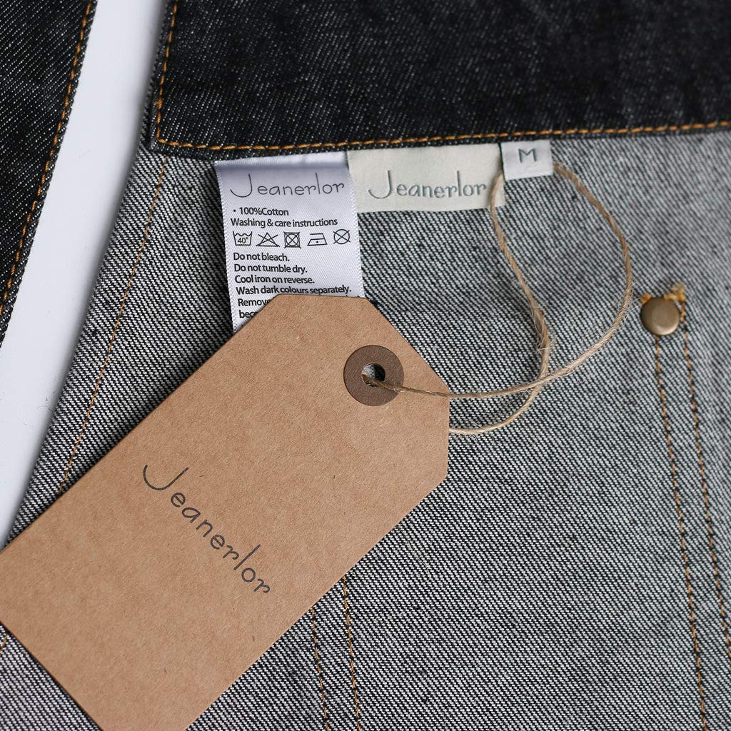 Jeanerlor Cotton Denim Apron for Hair stylist (2 colour) Adjustable Neck