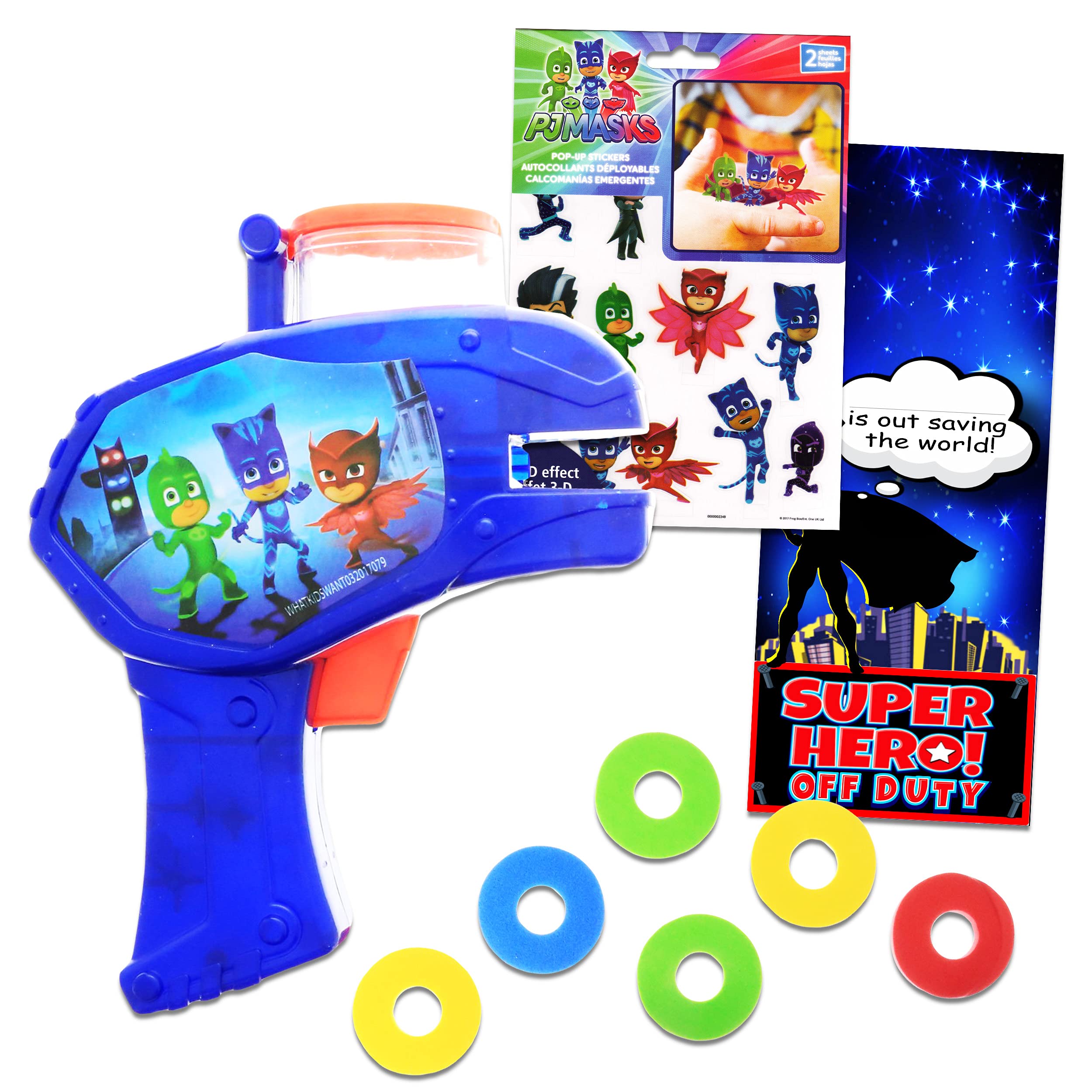 Buy PJ Masks Disc Shooter Foam Toy Bundle Soft Foam PJ Masks Shooter