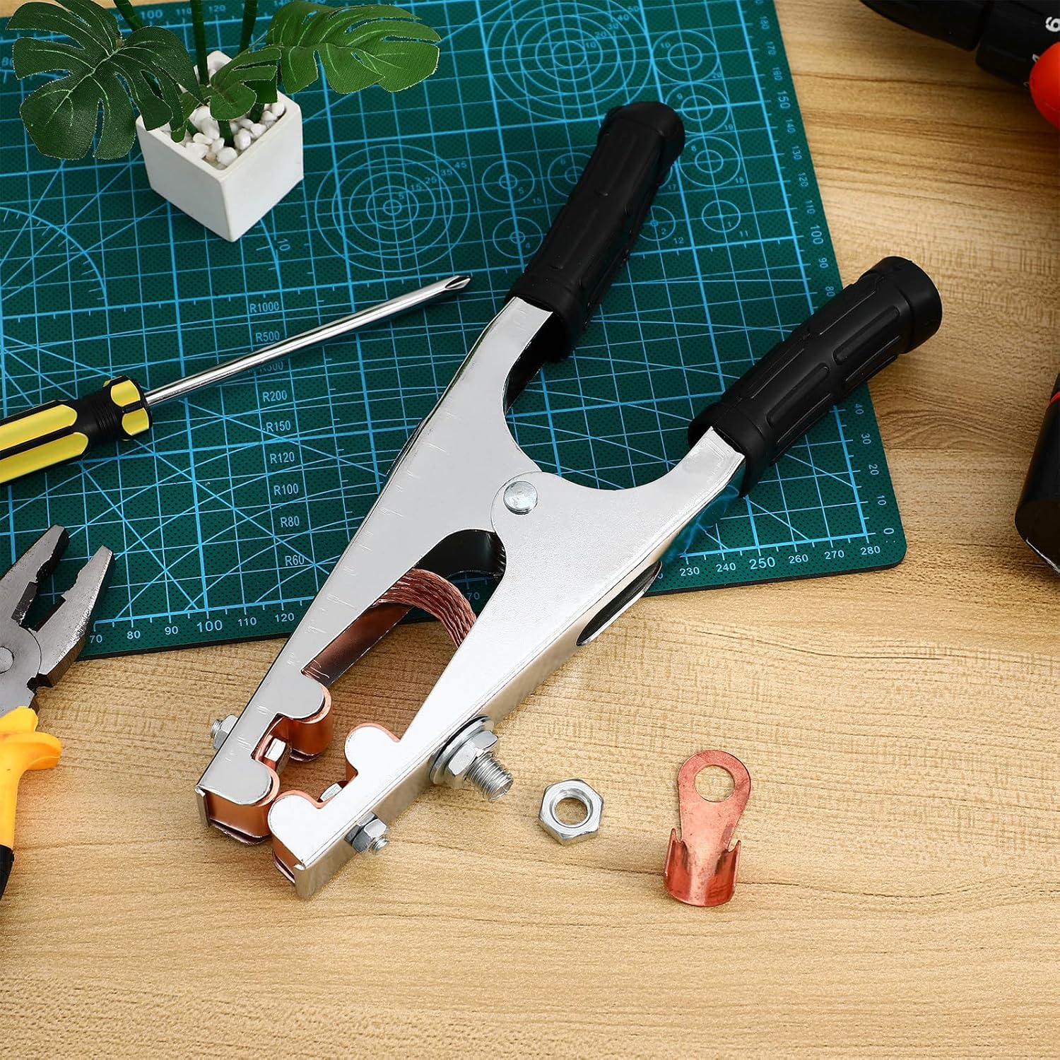 Zerodeko Heavy Duty 800a Welding Ground Clamp for Welder Grounding Clamp for Welding Ground Professional Welder Parts Earth Clip