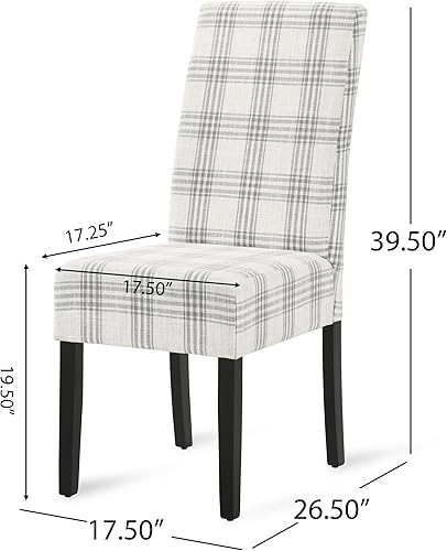 Miniatura 4 de Dining Chairs Set of 2, Table & Chair Sets, Desk Chair, Modern Upholstered Fabric Dining Room Chairs with Rubberwood Legs for Kitchen, Living Room,