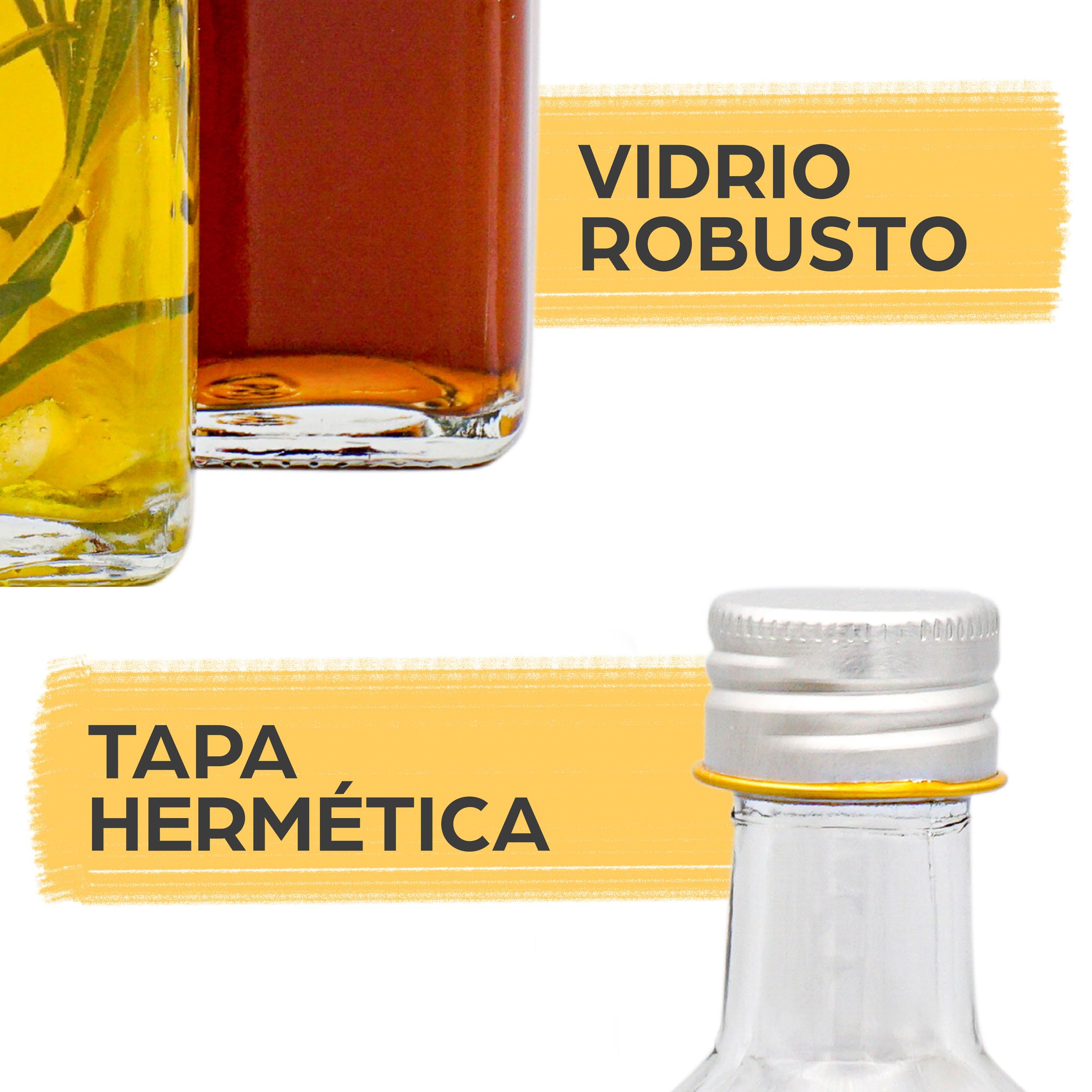 Praknu 12 Botellas Cristal 250ml con Tapón Rosca Hermético - Botella Vidrio para Licores Caseros, Aceite & Cerveza Artesanal